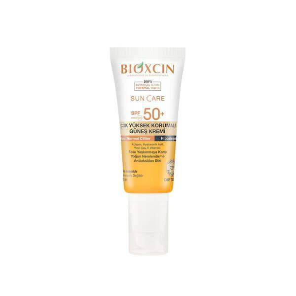 Bioxcin SPF 50+ Sunscreen for Dry Skin - Moisturizing, Water-Resistant, Anti-Aging Benefits - 1.69 fl oz