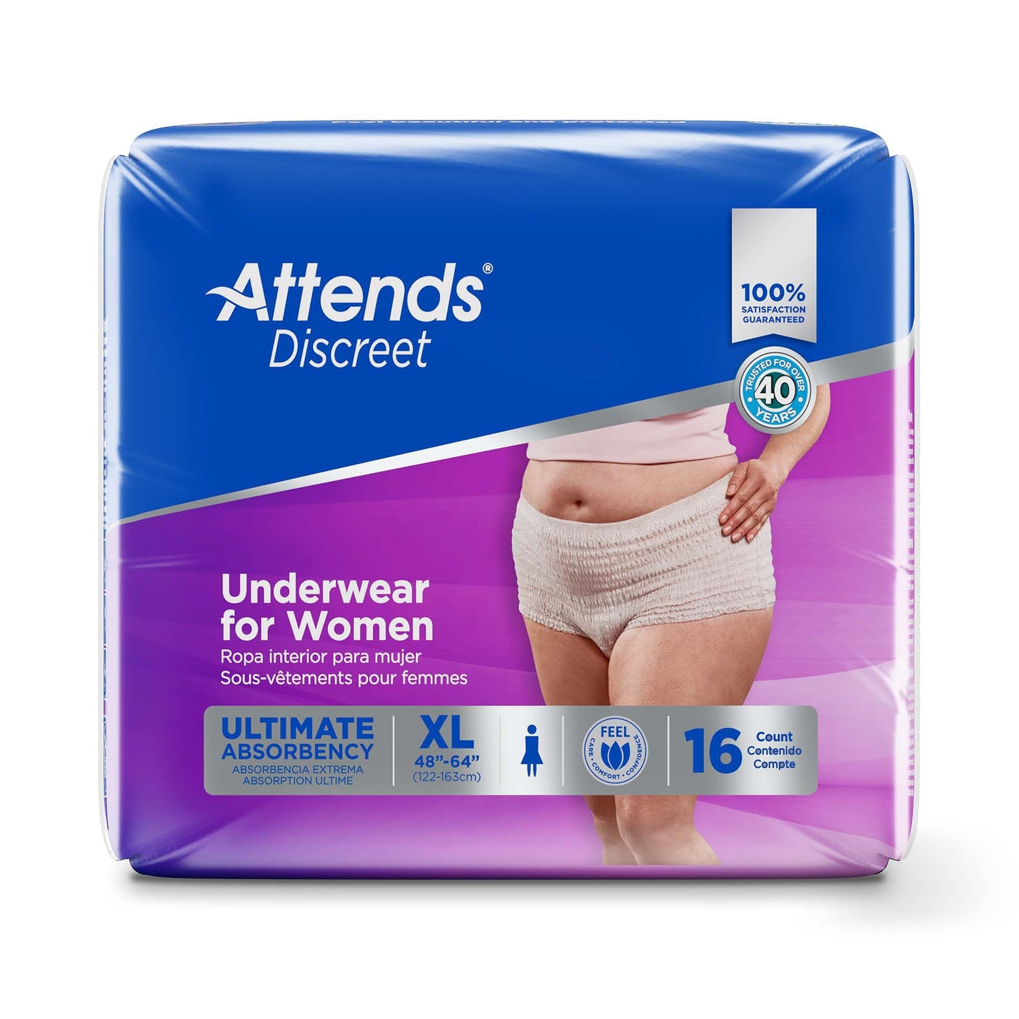 Attends® Discreet Women's Underwear, Level 5, X-Large ADUF40
