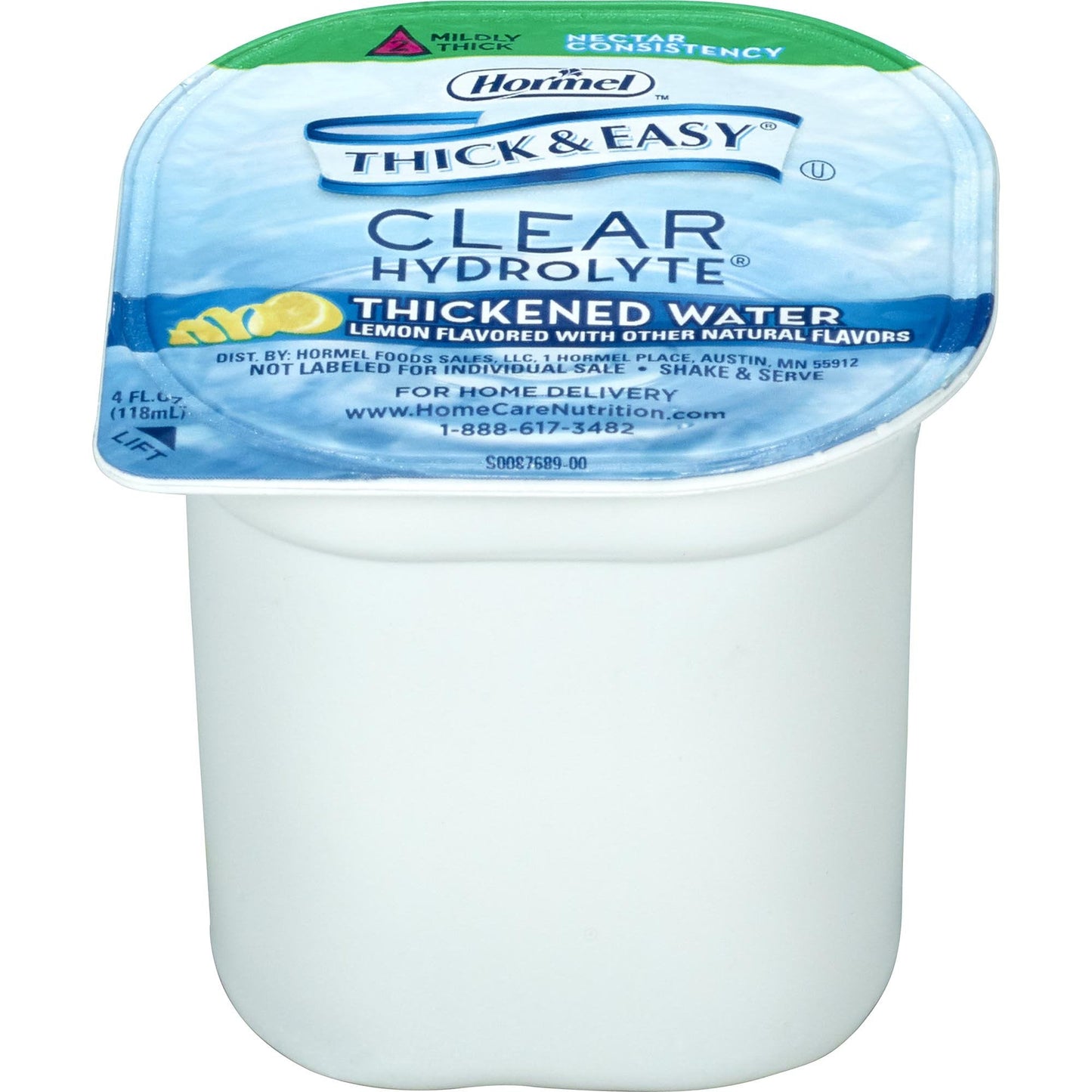 Thick & Easy® Hydrolyte® Nectar Consistency Lemon Thickened Water, 4-ounce Cup 23061