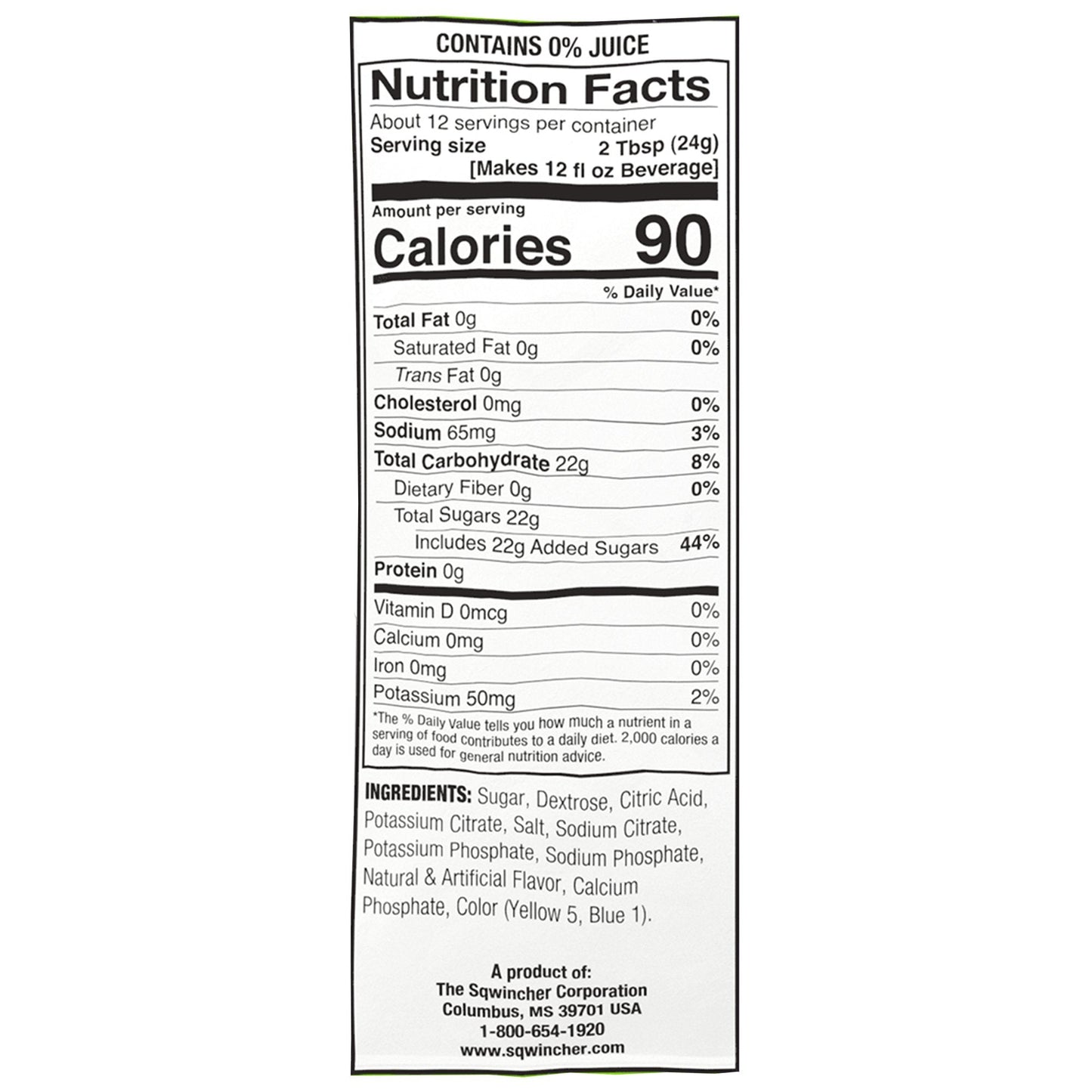 Sqwincher® Powder Pack® Lemon-Lime Electrolyte Replenishment Drink Mix 159016008