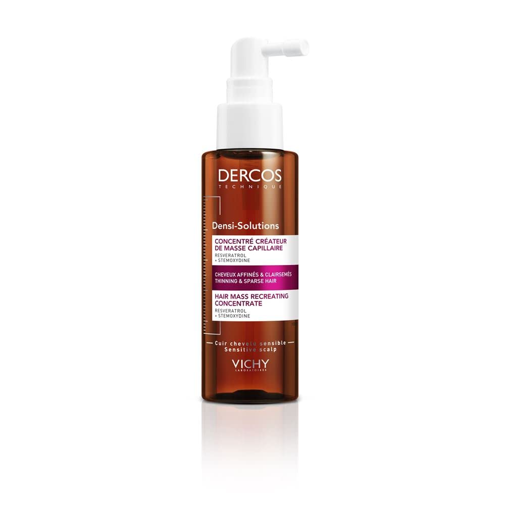 Vichy Dercos Densi-Solution Hair Thickening Serum - Resveratrol Hair Care for Thicker, Fuller Hair