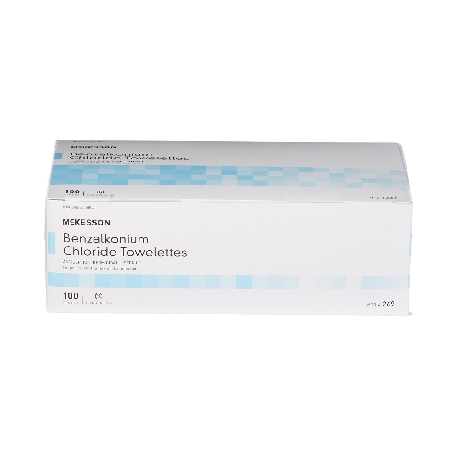 McKesson Benzalkonium Chloride Antiseptic Skin Wipes 269