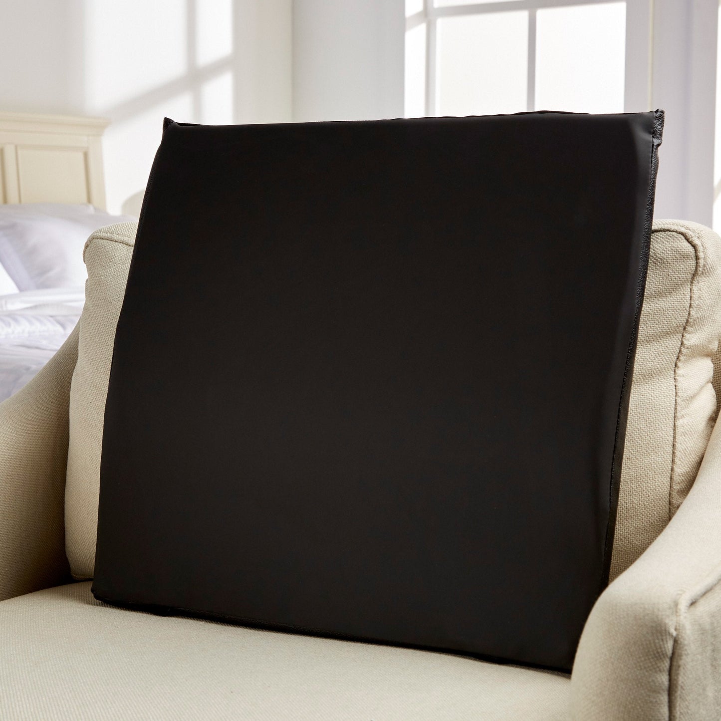 McKesson Back Support Cushion, 18 x 17 Inch, Black 170-79002