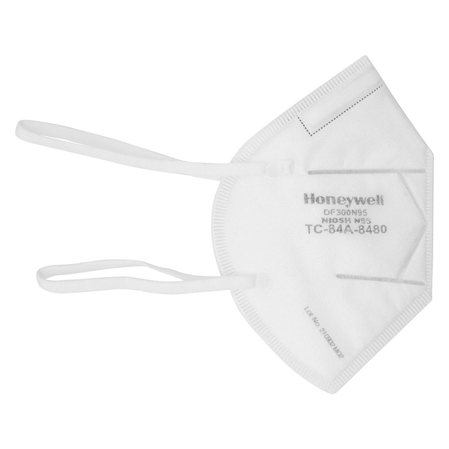 Particulate Respirator Mask Honeywell DF300 Industrial N95 Not Rated Elastic Strap One Size Fits Most DF300N95BX