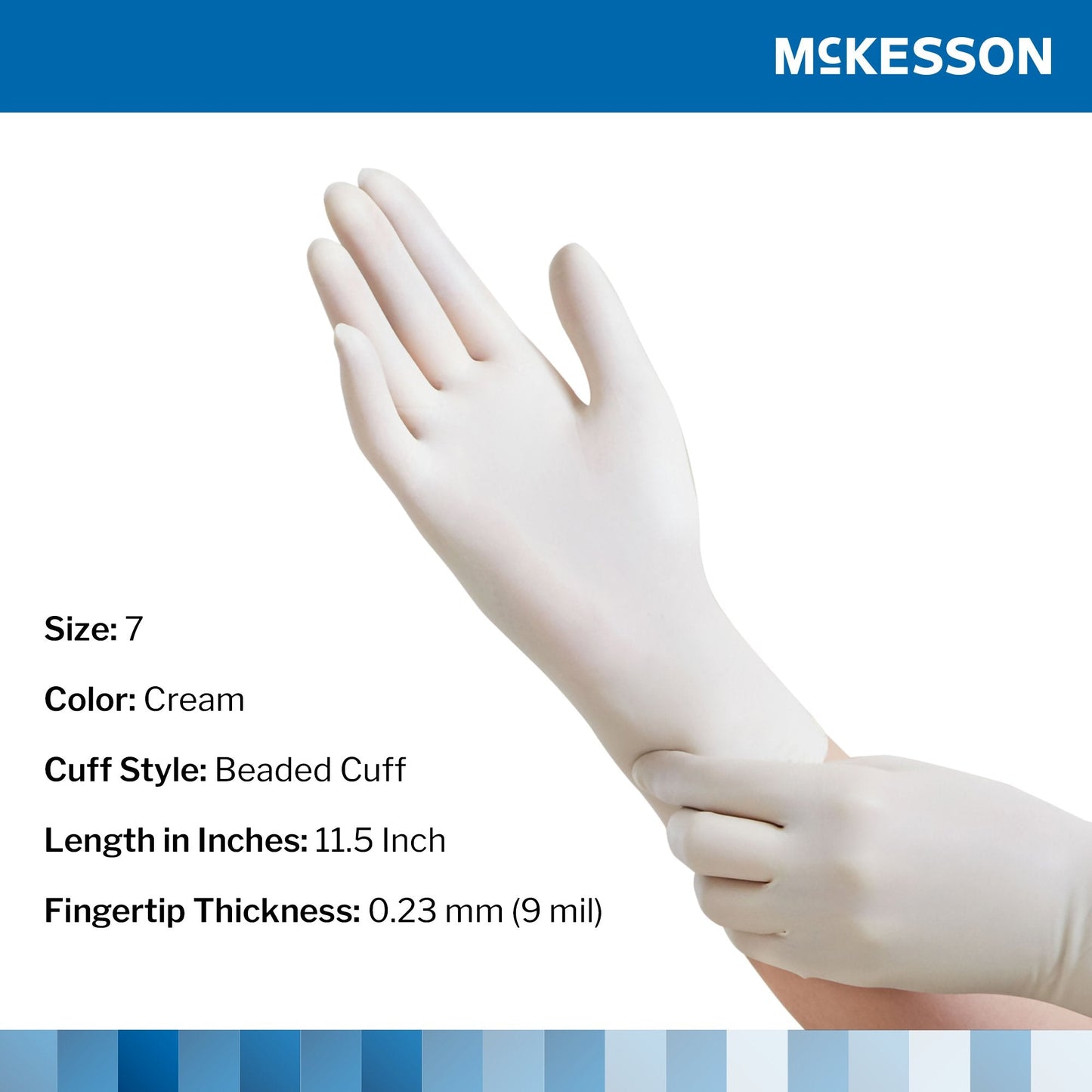 McKesson Perry® Performance Plus Surgical Glove, Size 7, Cream 20-1070N