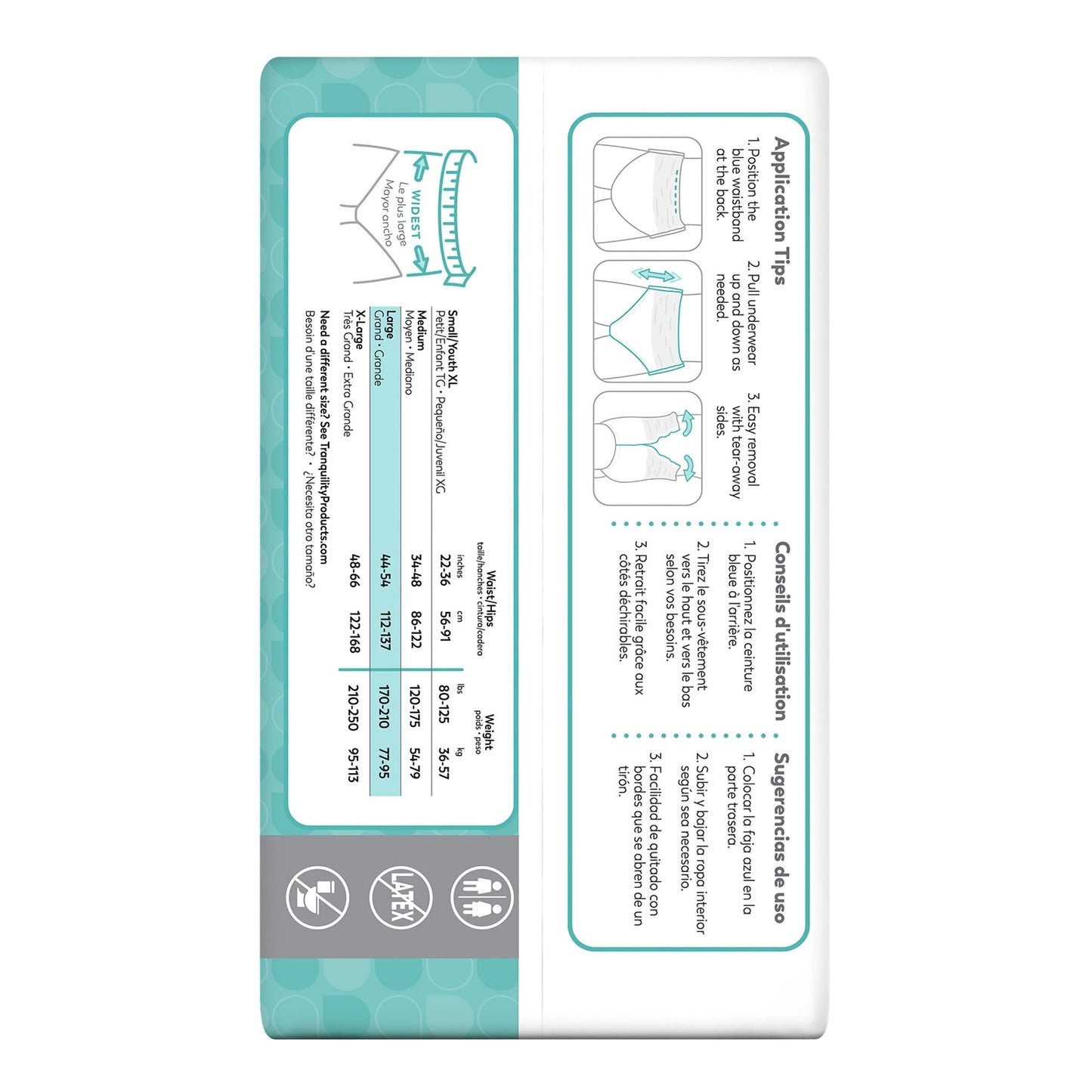 Select® Heavy Protection Absorbent Underwear, Large 2606