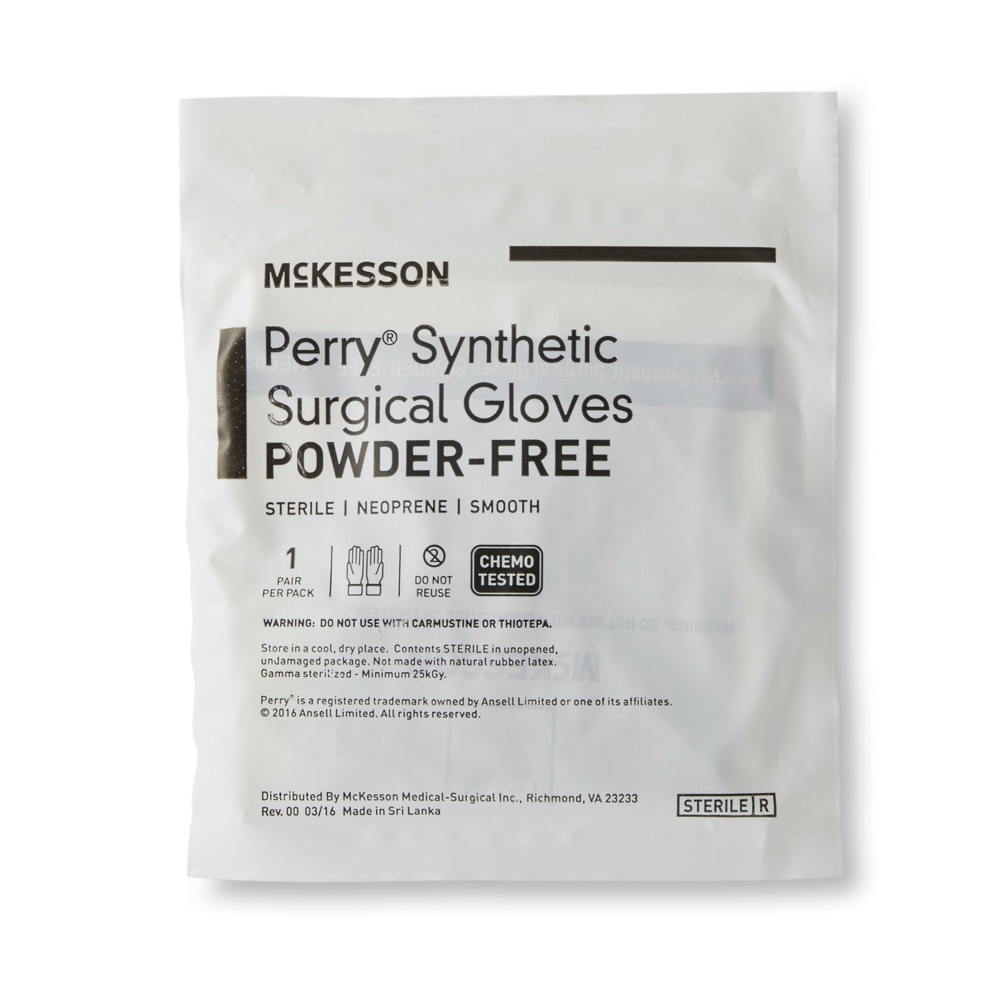 McKesson Perry® Performance Plus Polychloroprene Surgical Glove, Size 7, Green 20-2570N