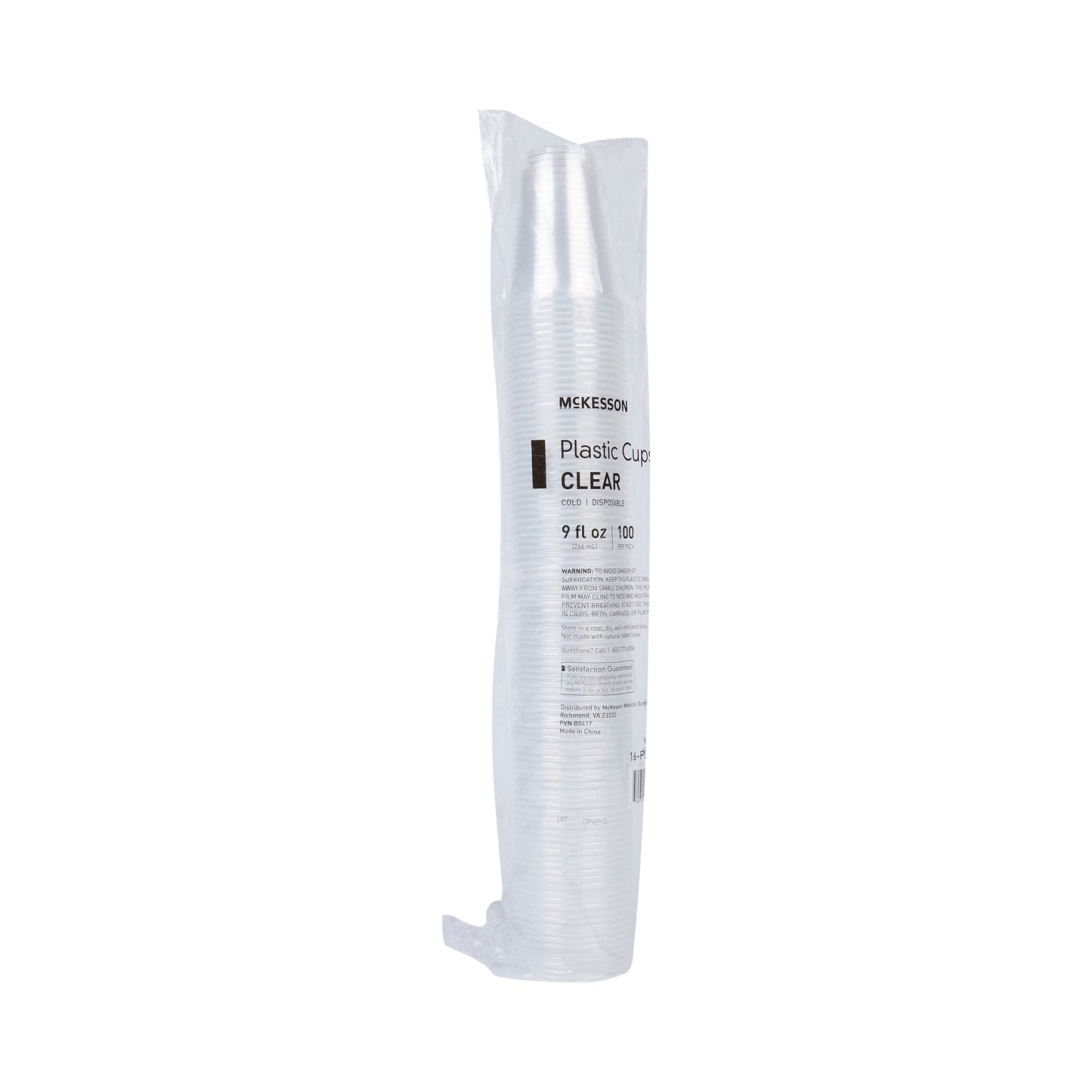 McKesson Polypropylene Drinking Cups, 9 oz., Clear 16-PDC9