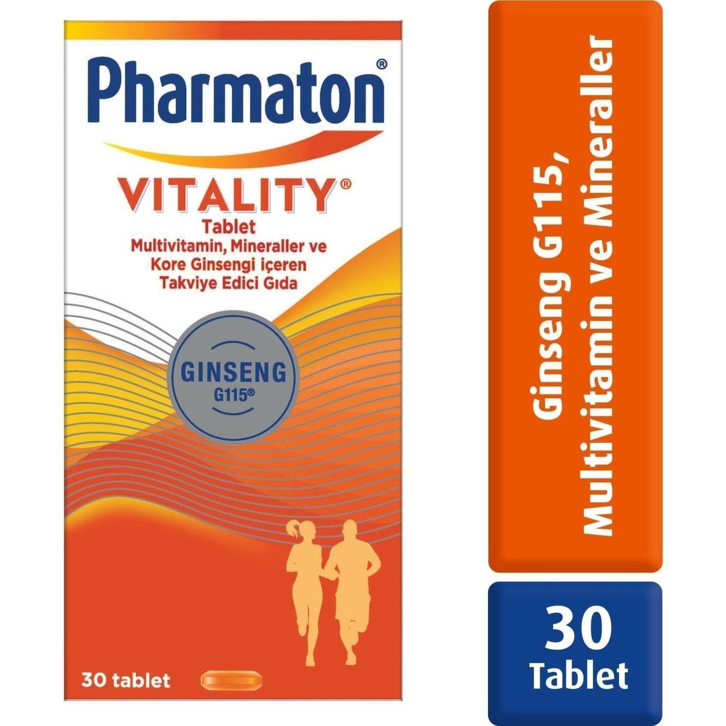 Pharmaton Vitality Multivitamin Supplement for Adults - Boost Energy, Enhance Mental Clarity, and Support Overall Health with Ginseng, Vitamins, and Minerals