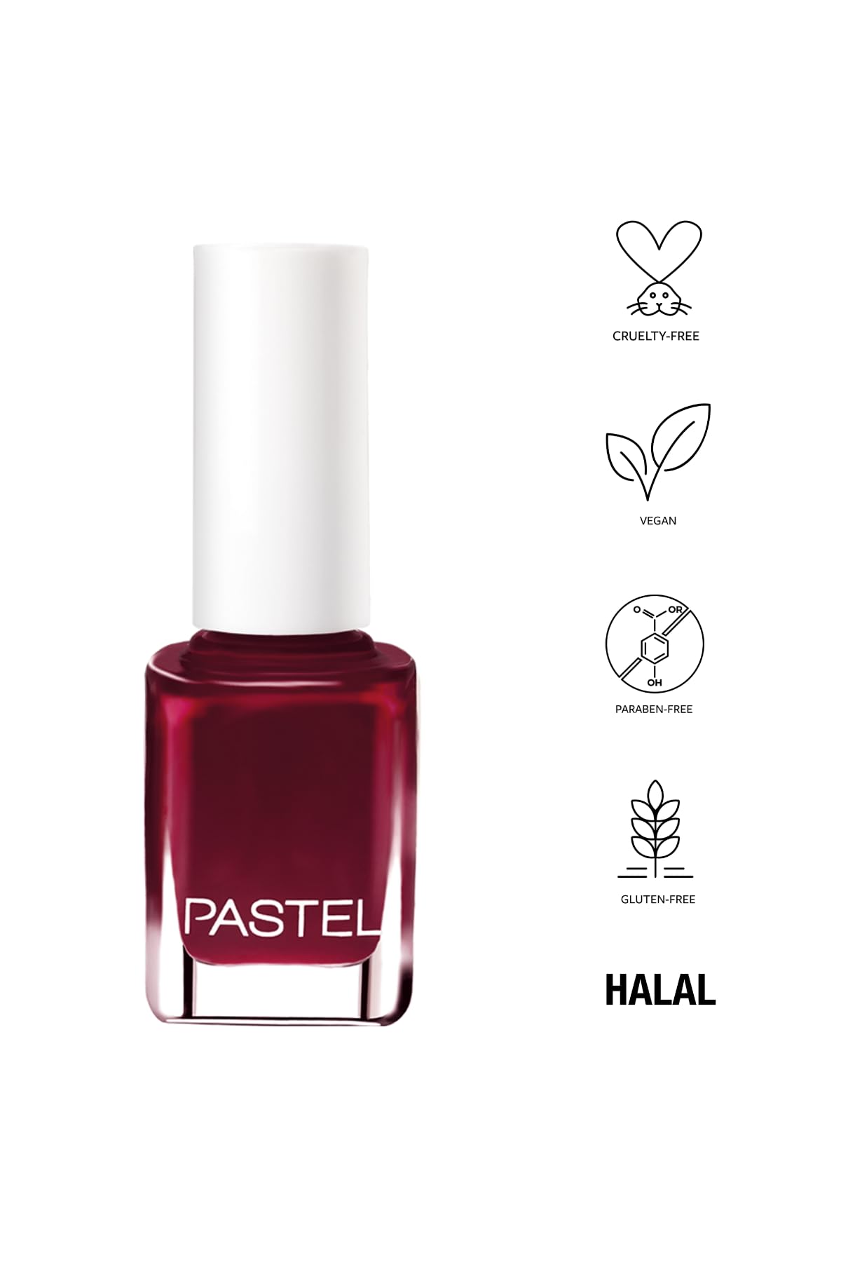Pastel Vegan Nail Polish - Cruelty-Free, Non-Toxic, 13ml - Pastel Nail Color