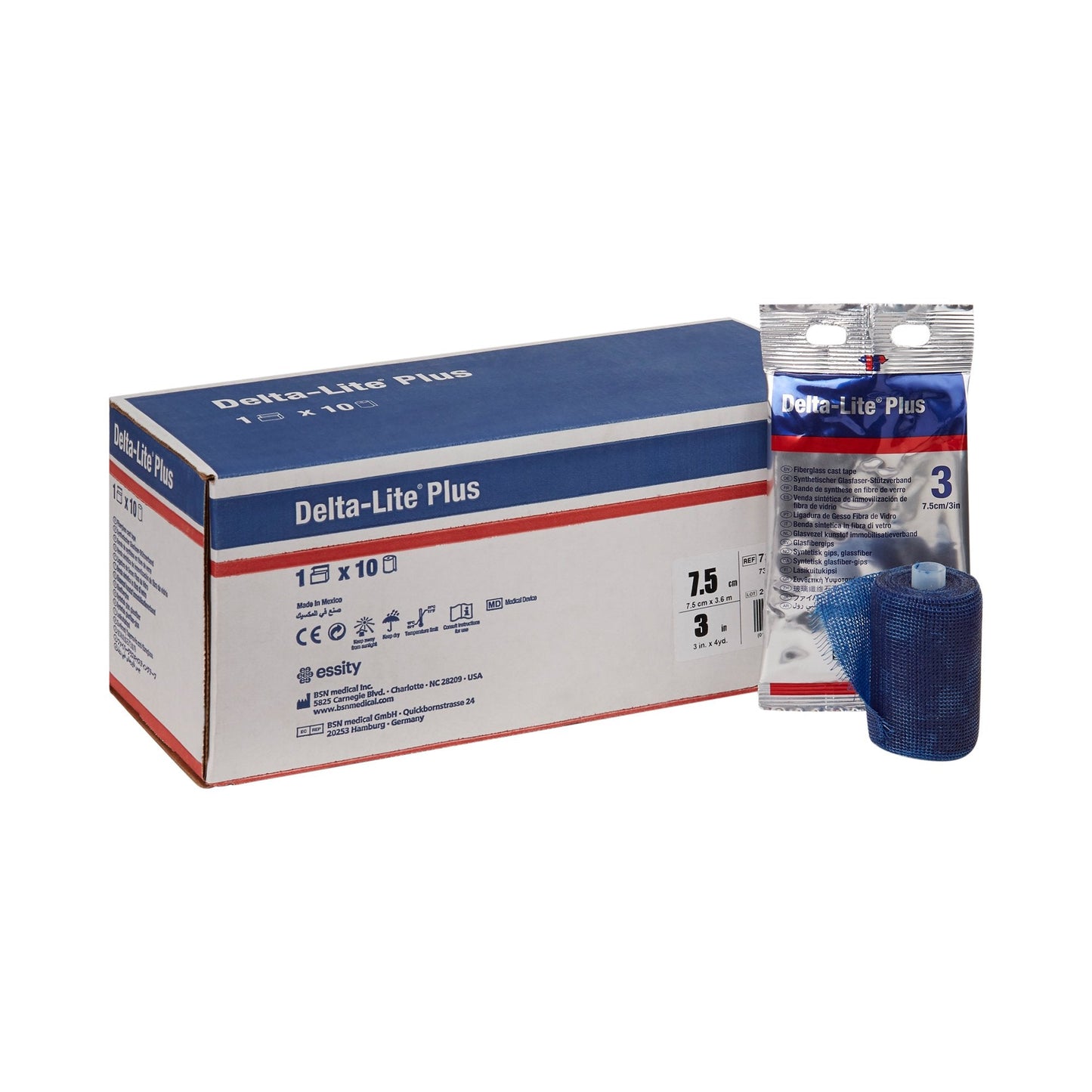 Delta-Lite® Plus Dark Blue Cast Tape, 3 Inch x 4 Yard 7345821