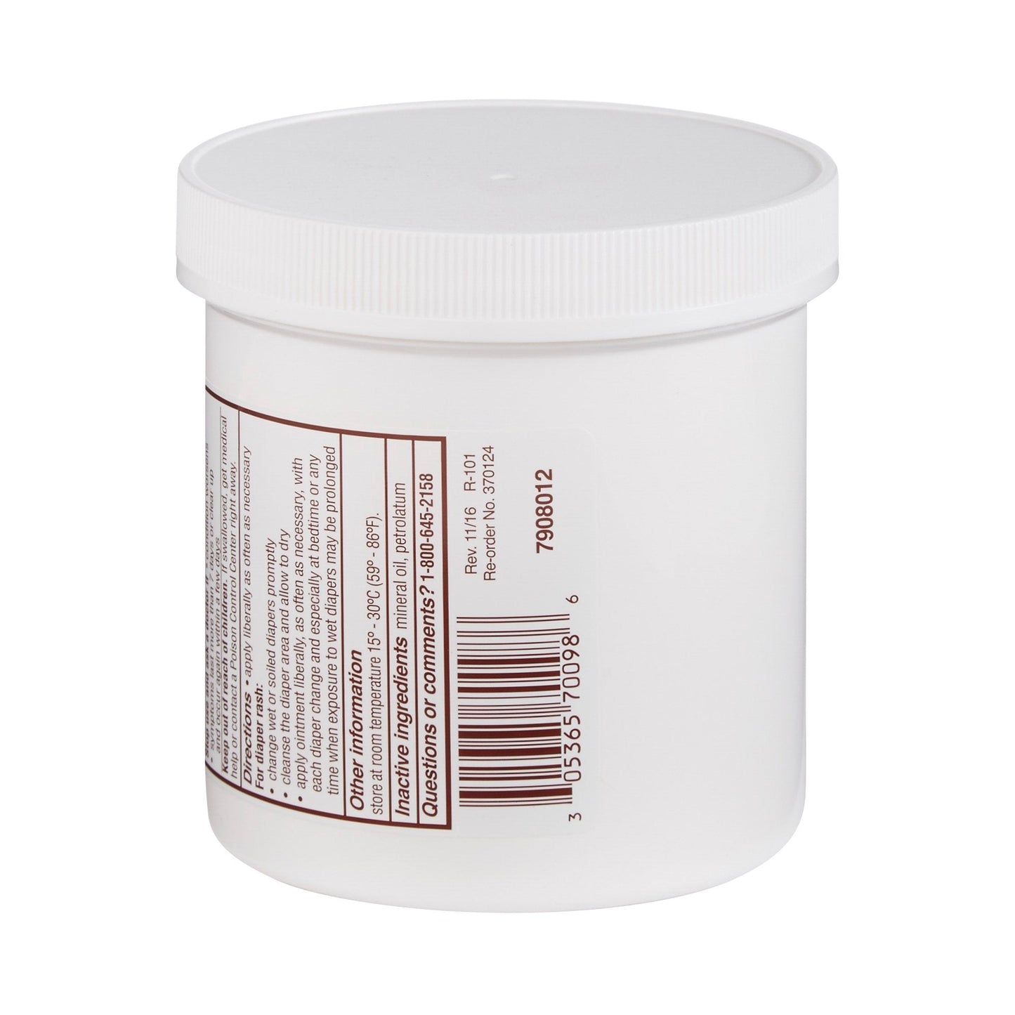 Rugby® Zinc Oxide Skin Ointment USP, 16 oz. 00536131698