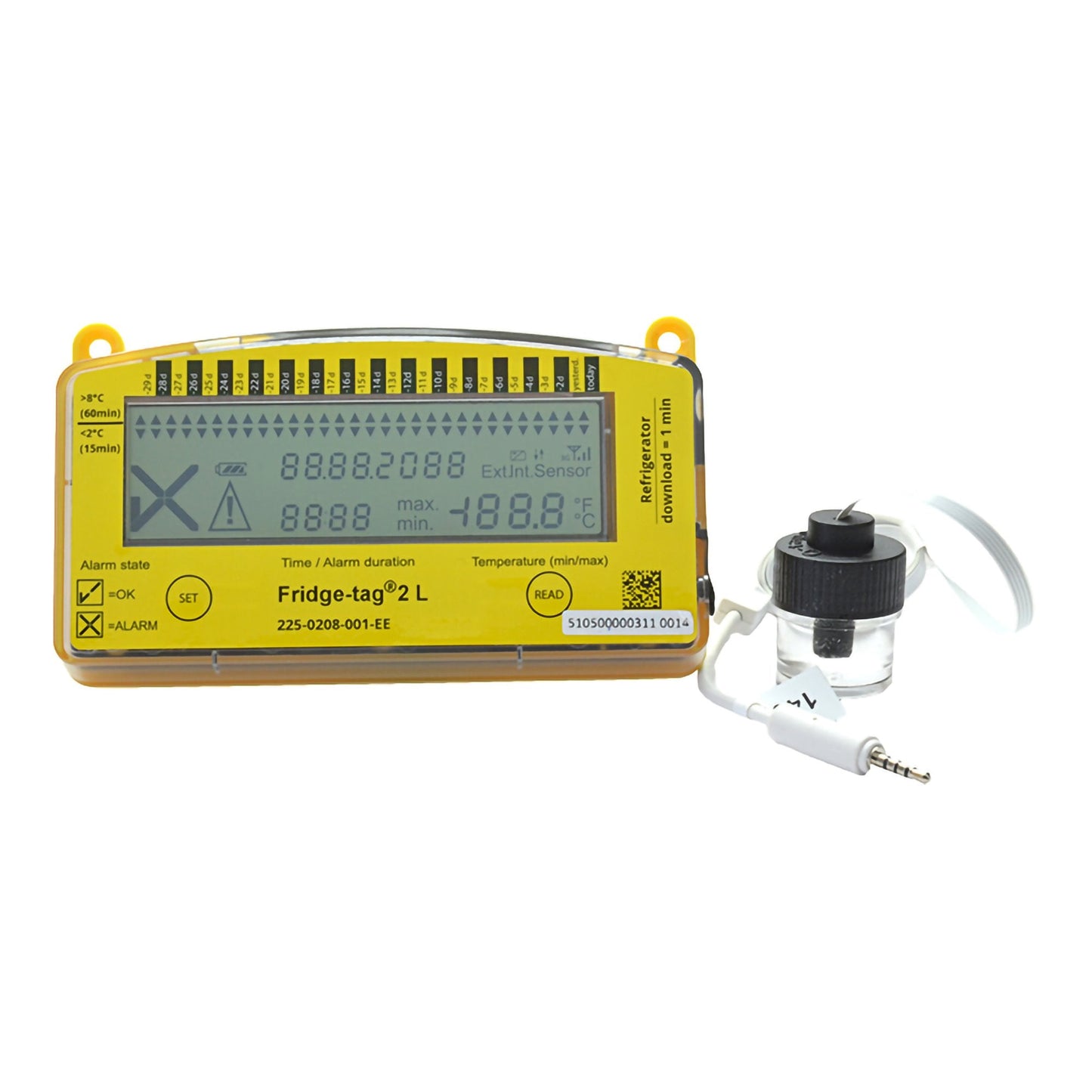 Fridge-tag® 2L Refrigerator Vaccine Data Logger with Alarm BERFRIDGETAG2L