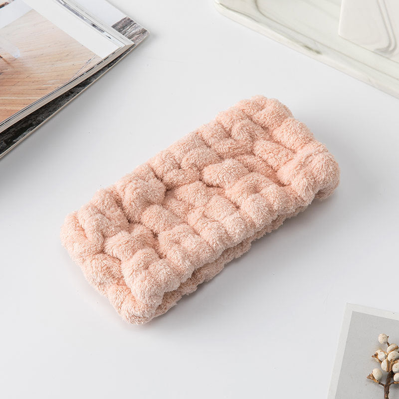 Elastic Plush Face Washing Headband