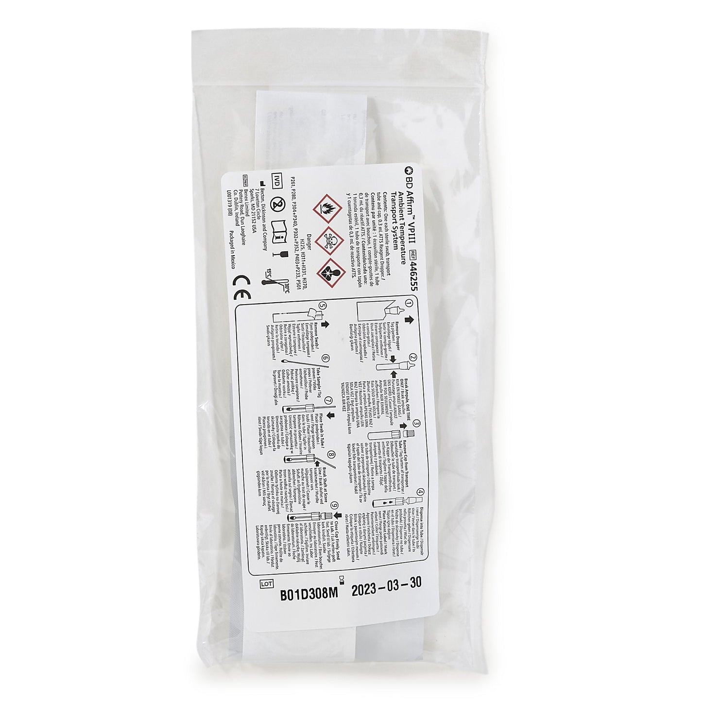 BD Affirm™ VPIII Ambient Temperature Transport System 446255