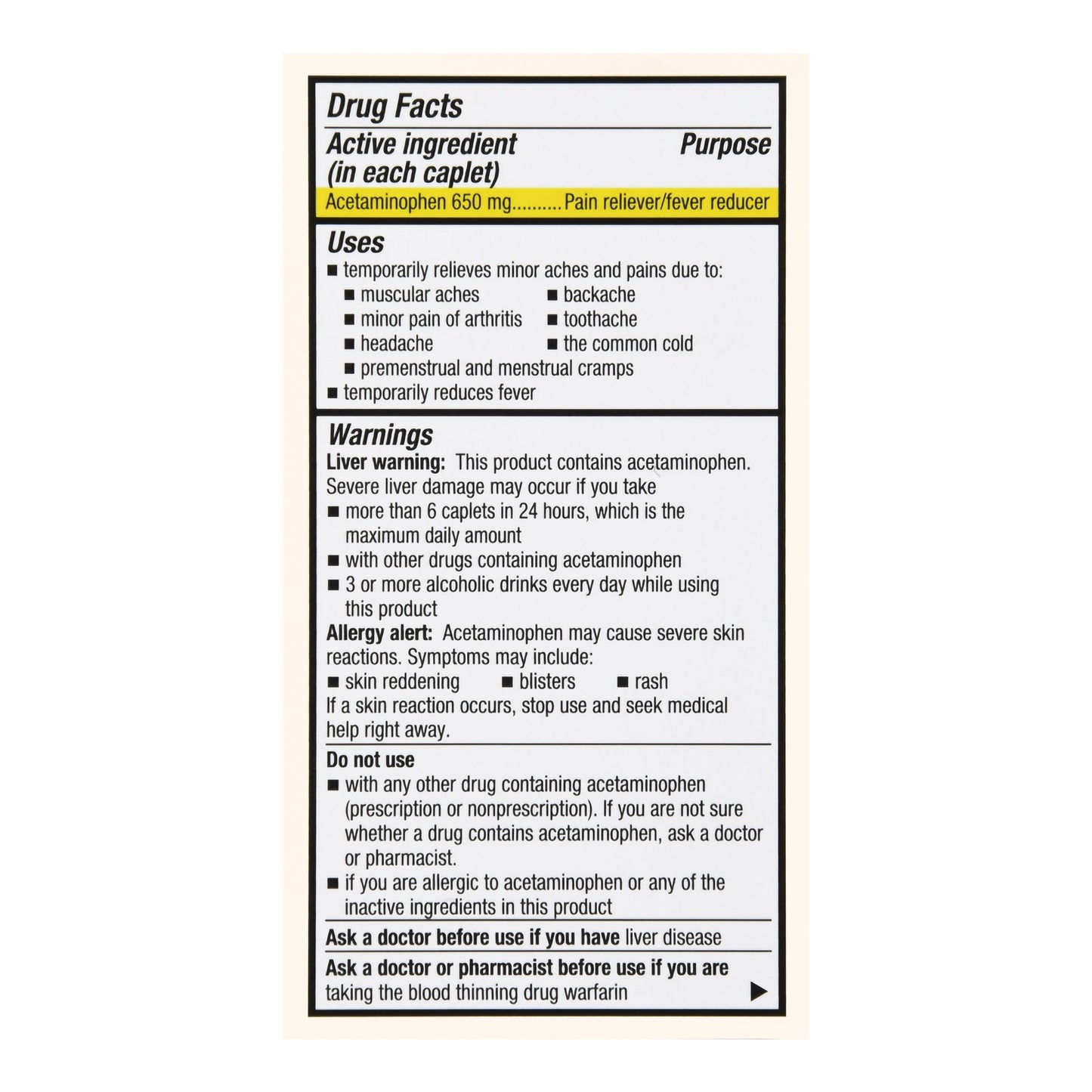 Foster & Thrive™ 8 Hour Pain Relief Acetaminophen 650 mg Caplets 70677112301