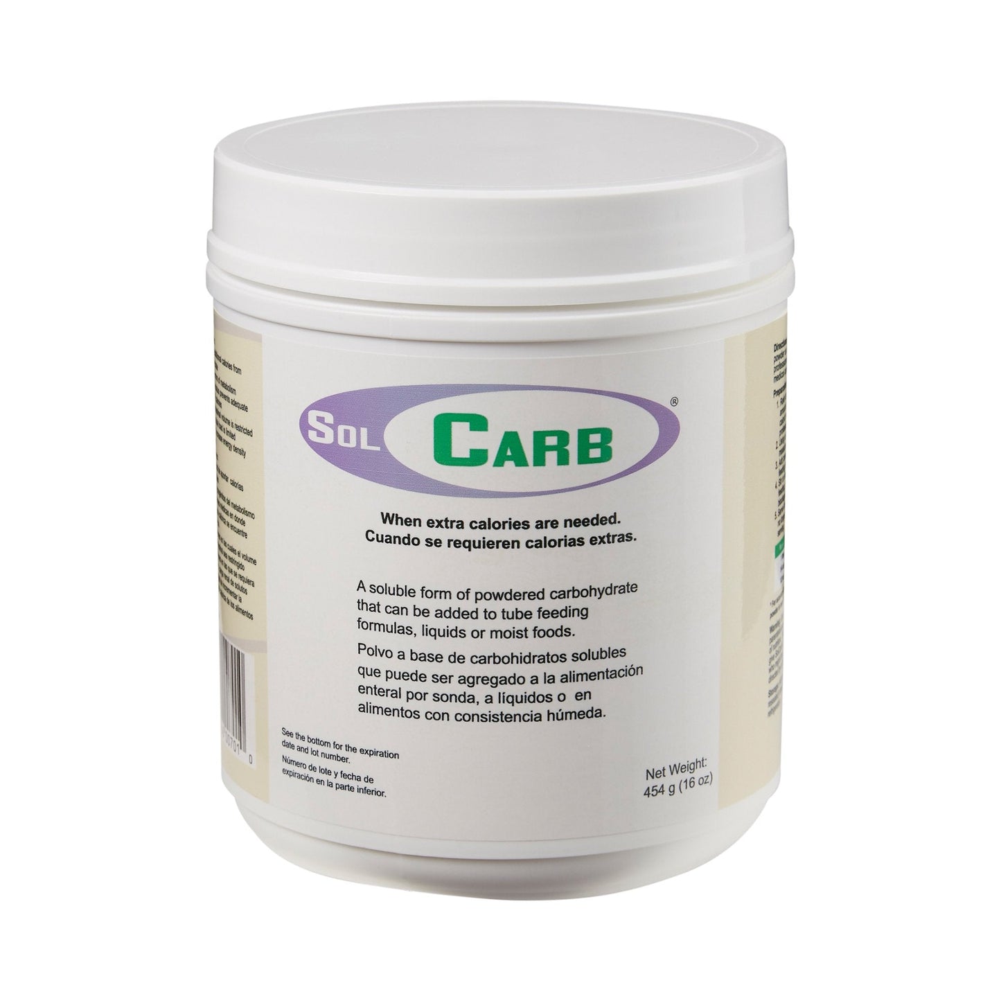 SolCarb® Soluble Form of Powdered Carbohydrate, 454 Gram Jar 7001-N