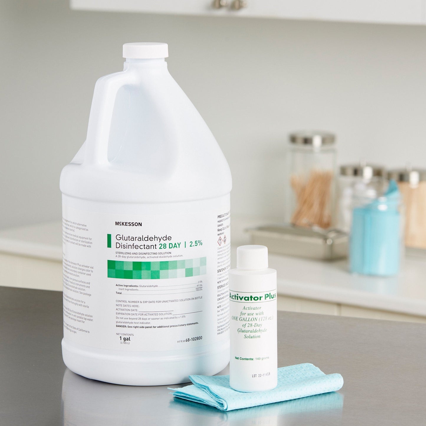 McKesson Glutaraldehyde High Level Disinfectant, 1 gal Jug 68-102800