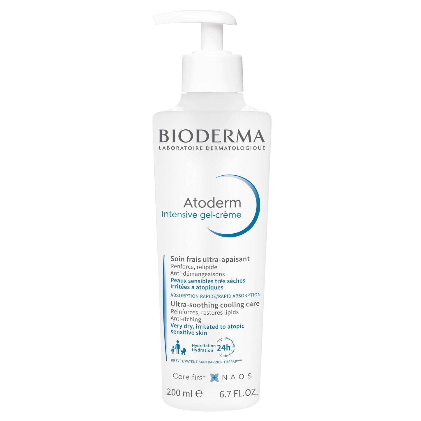Bioderma Atoderm Intensive Gel Creme - Moisturizing Gel Cream for Dry Skin Relief, Gentle for Babies & Adults