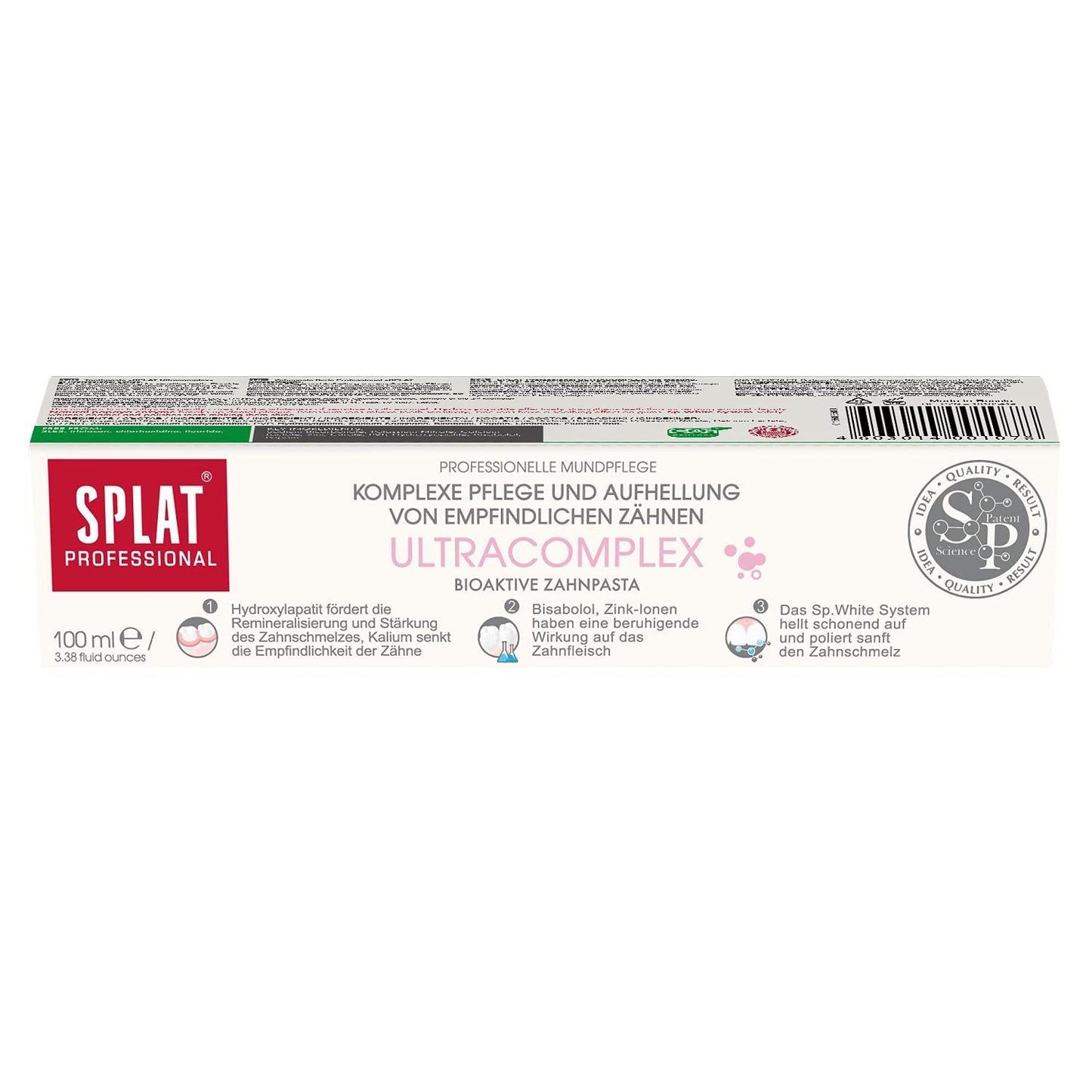 Splat Professional White Plus Toothpaste 100ml - Natural Whitening Oral Care