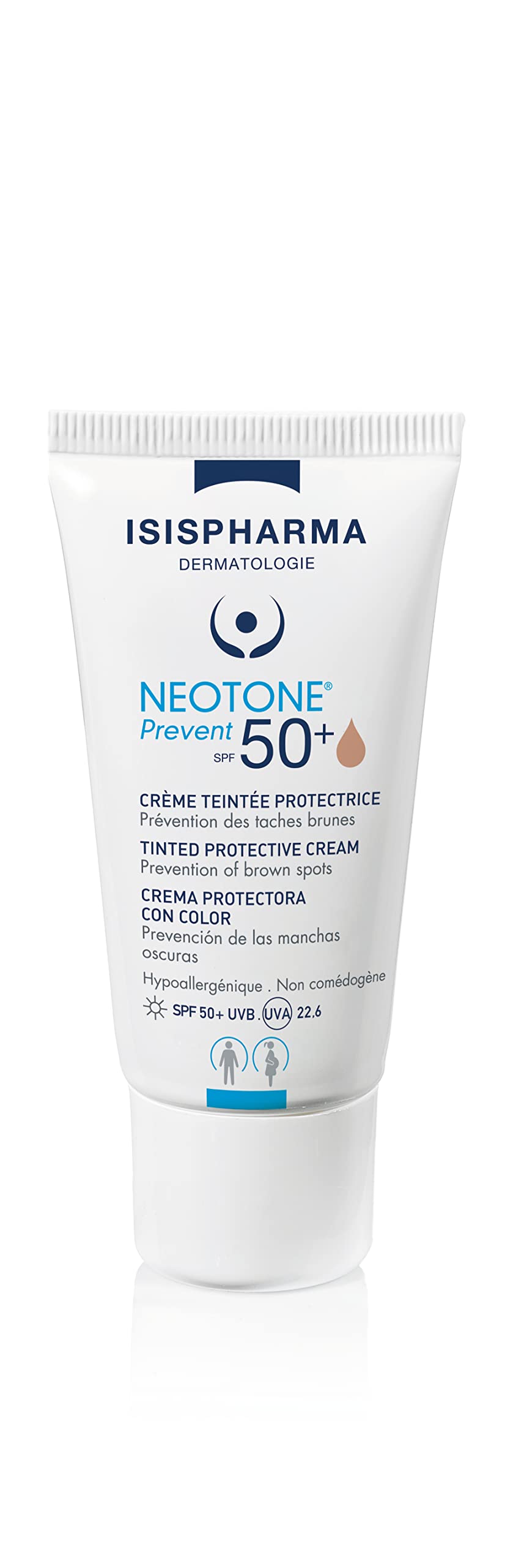 Isis Pharma Neotone SPF50+ Mineral Sunscreen - Tinted, Illuminating, Sensitive Skin Friendly