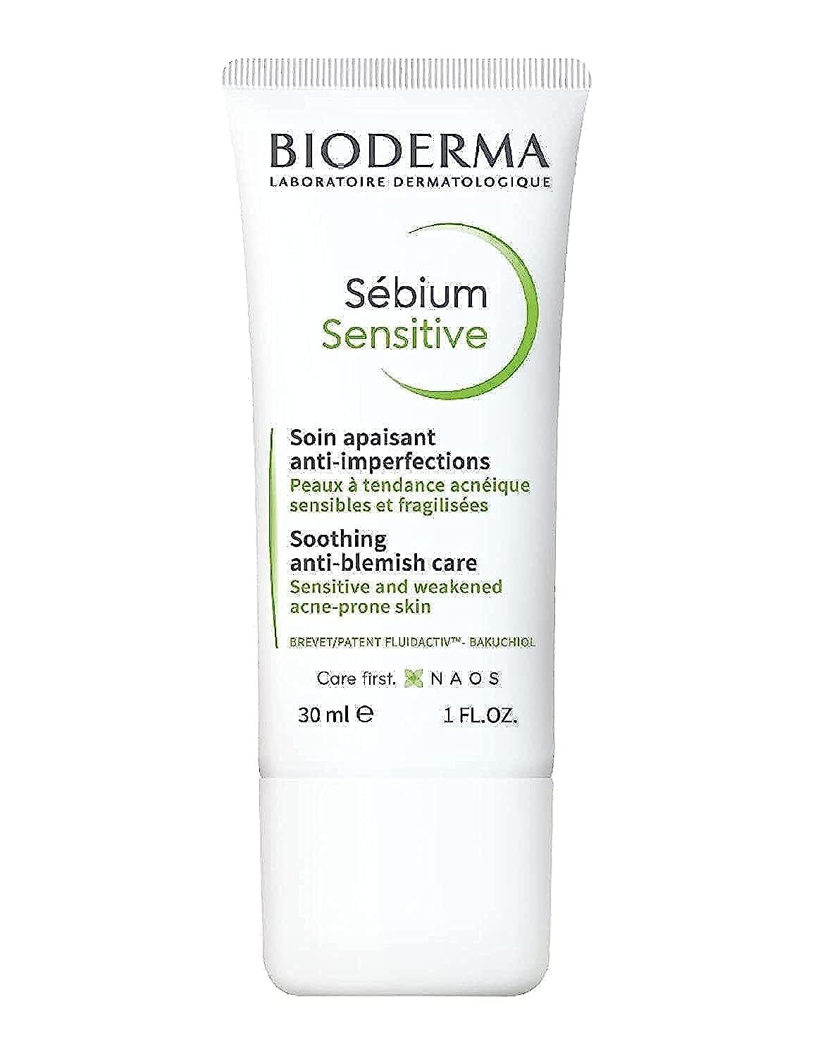Bioderma Sebium Sensitive Moisturizing Cream for Sensitive & Acne-Prone Skin - 1.01 fl oz