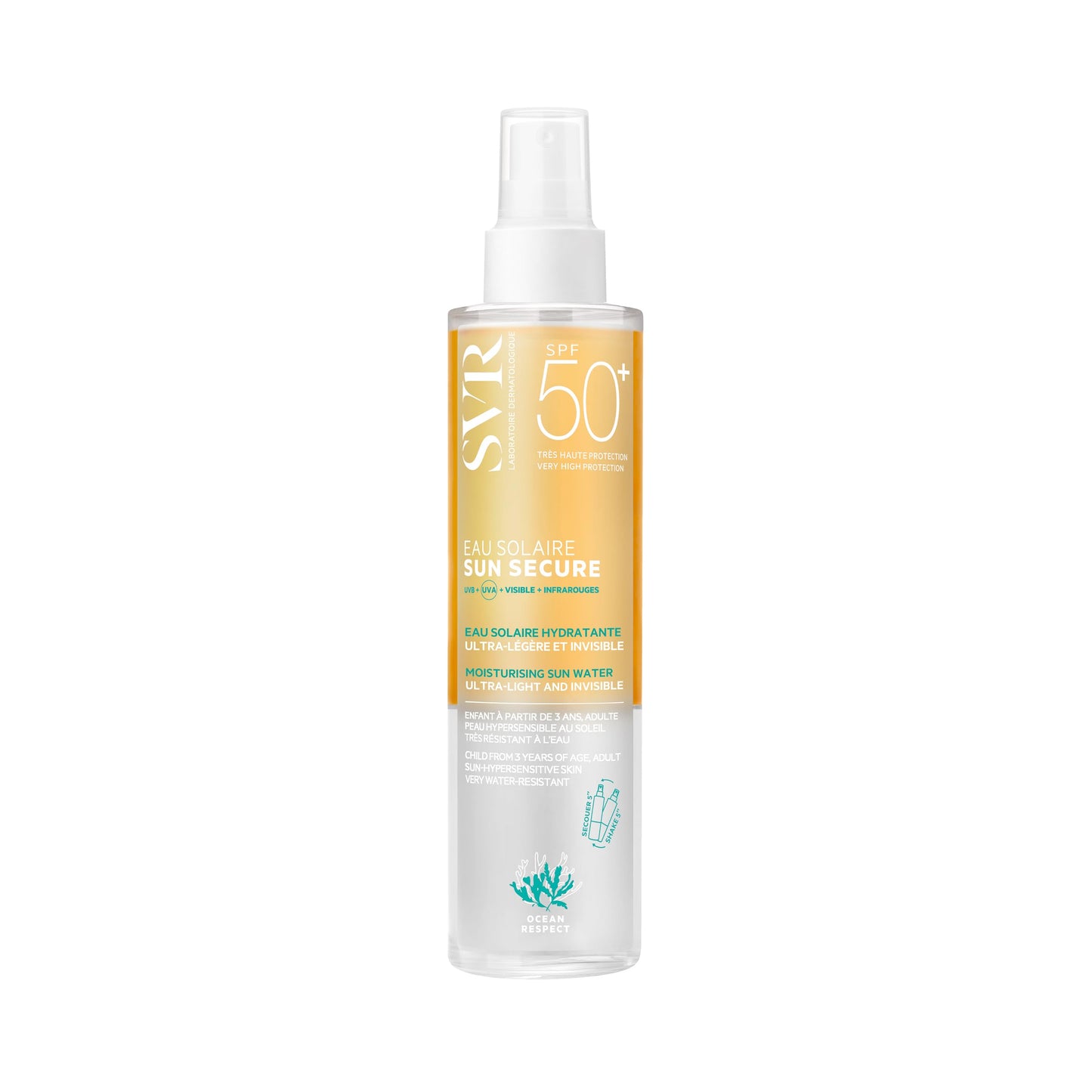 SVR Sun Secure Eau Solaire SPF 50 Factor Sun Water 200 ml