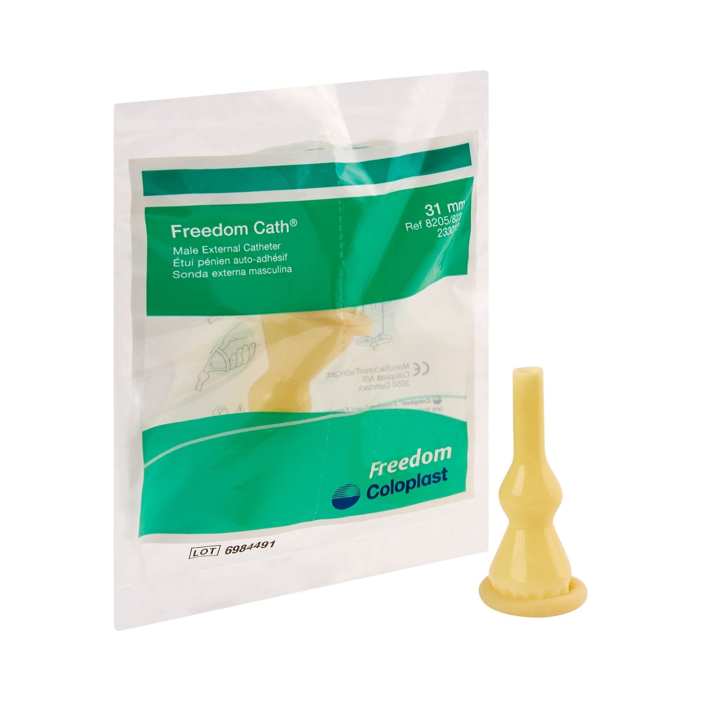Freedom Cath® Clear Male External Catheter, 31mm, Intermediate Size 8205