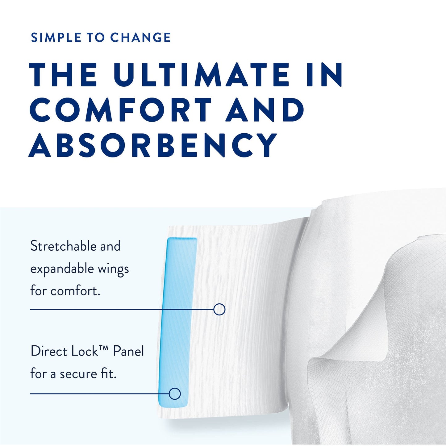 Prevail Air™ Stretchable Ultimate Plus Absorbency Briefs, Size 1 PVBNG-012CA/1
