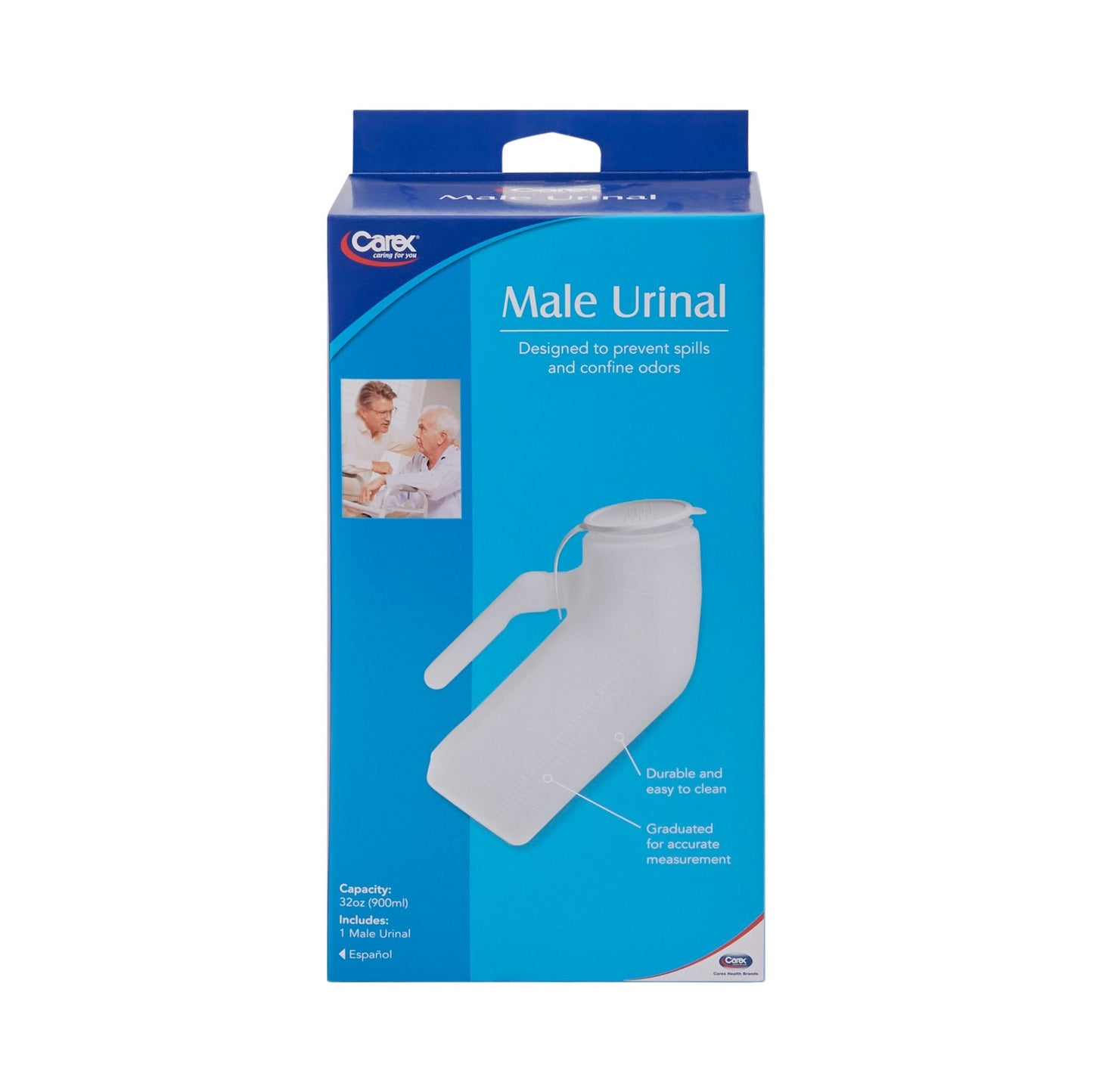 Carex® Male Urinal with Cover FGP70700 0000