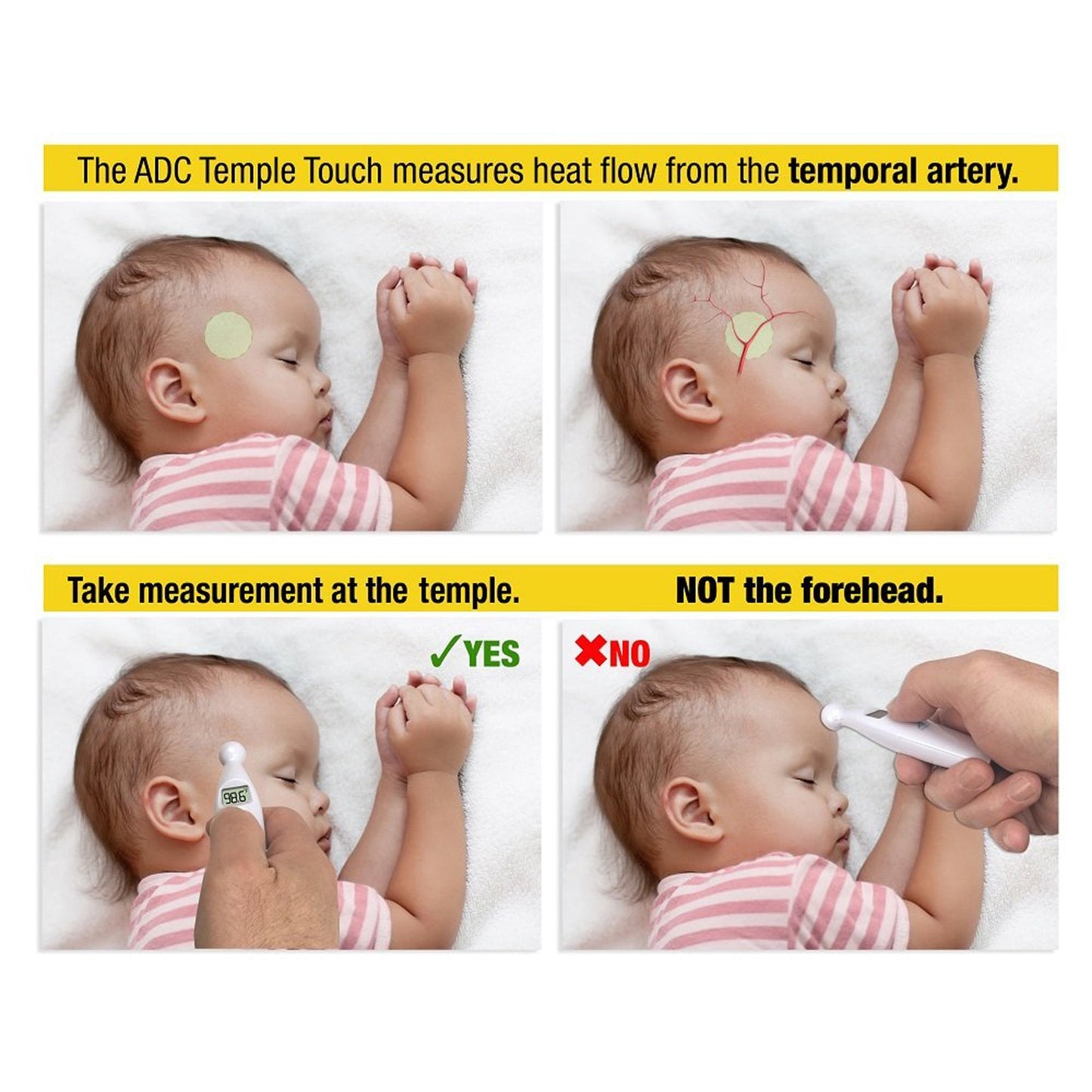 ADC AdTemp 427 TempleTouch Digital Temporal Thermometer 427