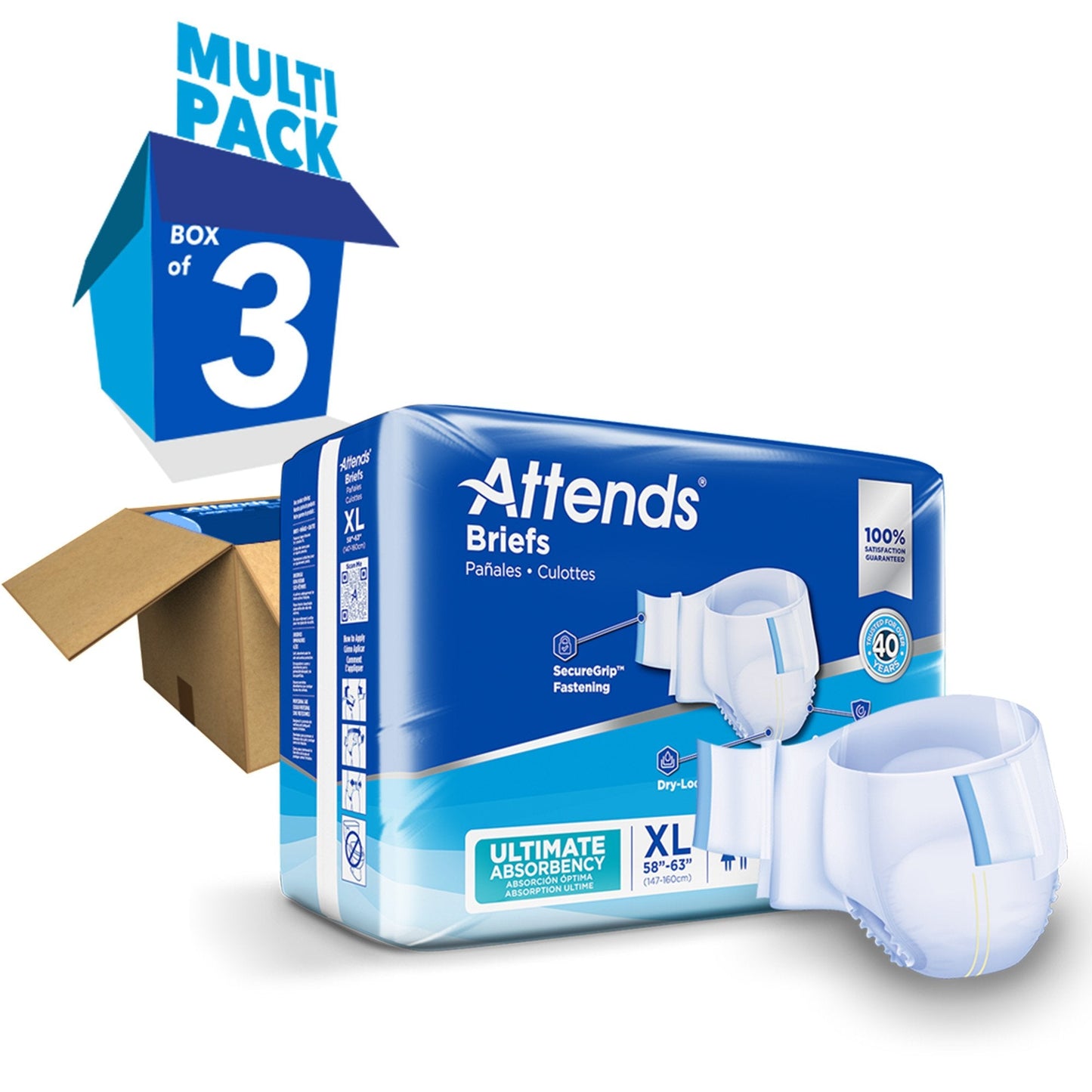 Attends® Advanced Briefs, X-Large DDC40