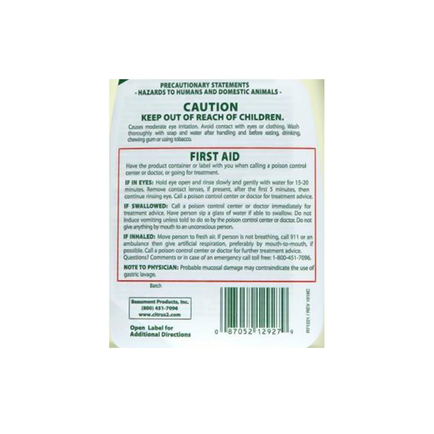 Citrus II® Hospiral Germicidal Deodorizing Cleaner, 22 oz. Spray Bottle 633712927