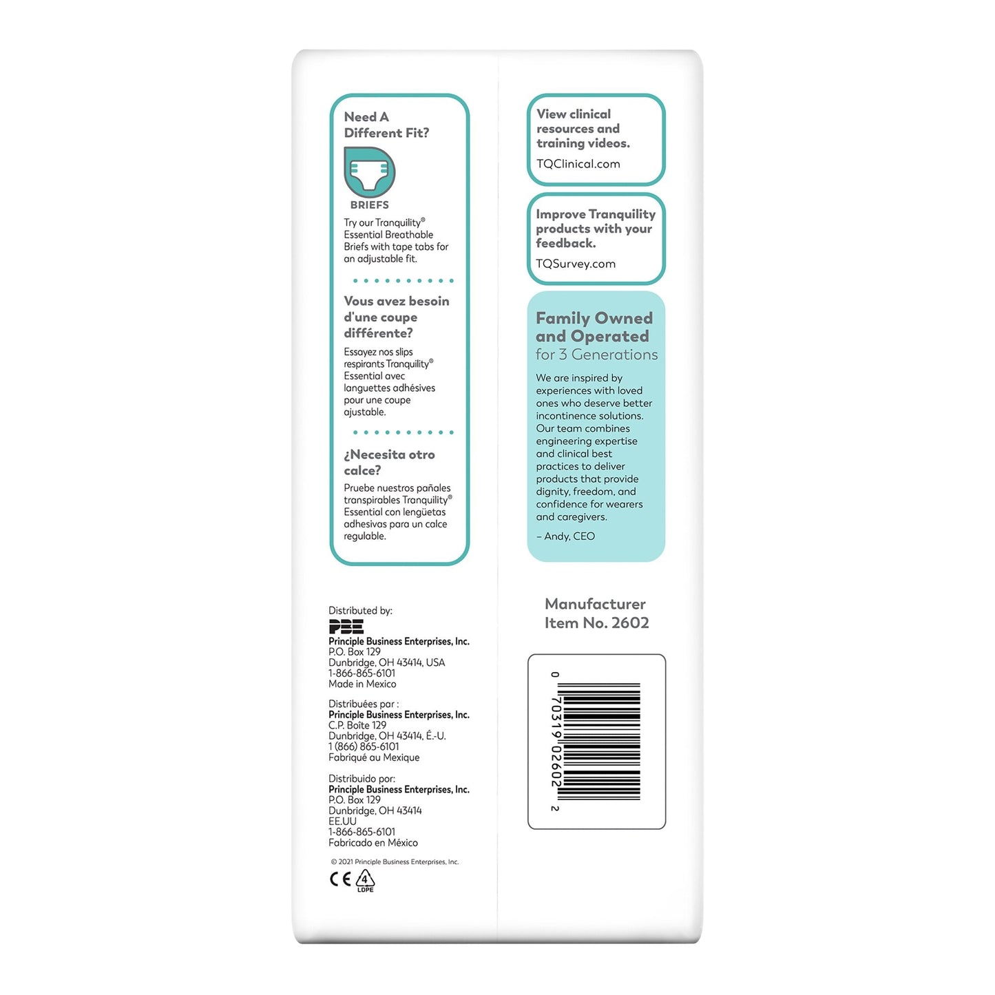 Select® Absorbent Underwear, Pediatric 2602