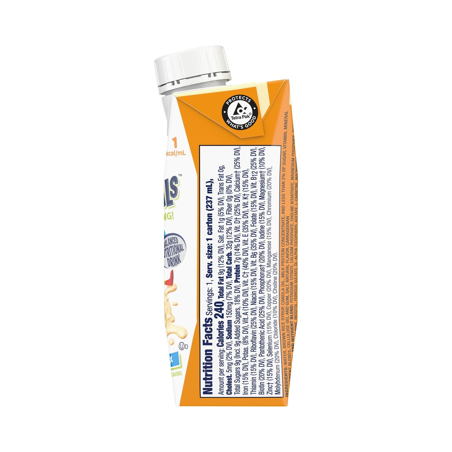 Boost® Kid Essentials™ Balanced Nutritional Drink, Vanilla, 8-ounce carton 00043900889344