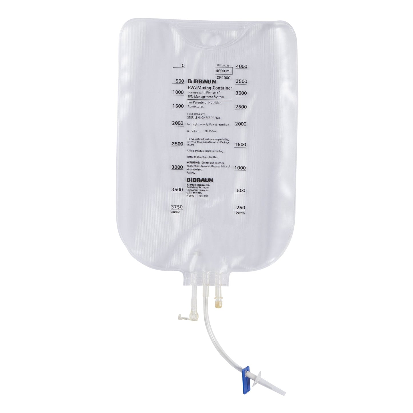 EVA Empty Bag Pinnacle® 3-in-1 4000 mL - 2112351