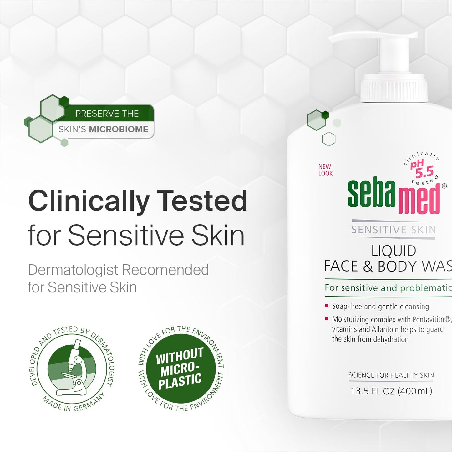 Sebamed Liquid Face and Body Wash - Gentle Cleansing for Sensitive Skin, 1000ml