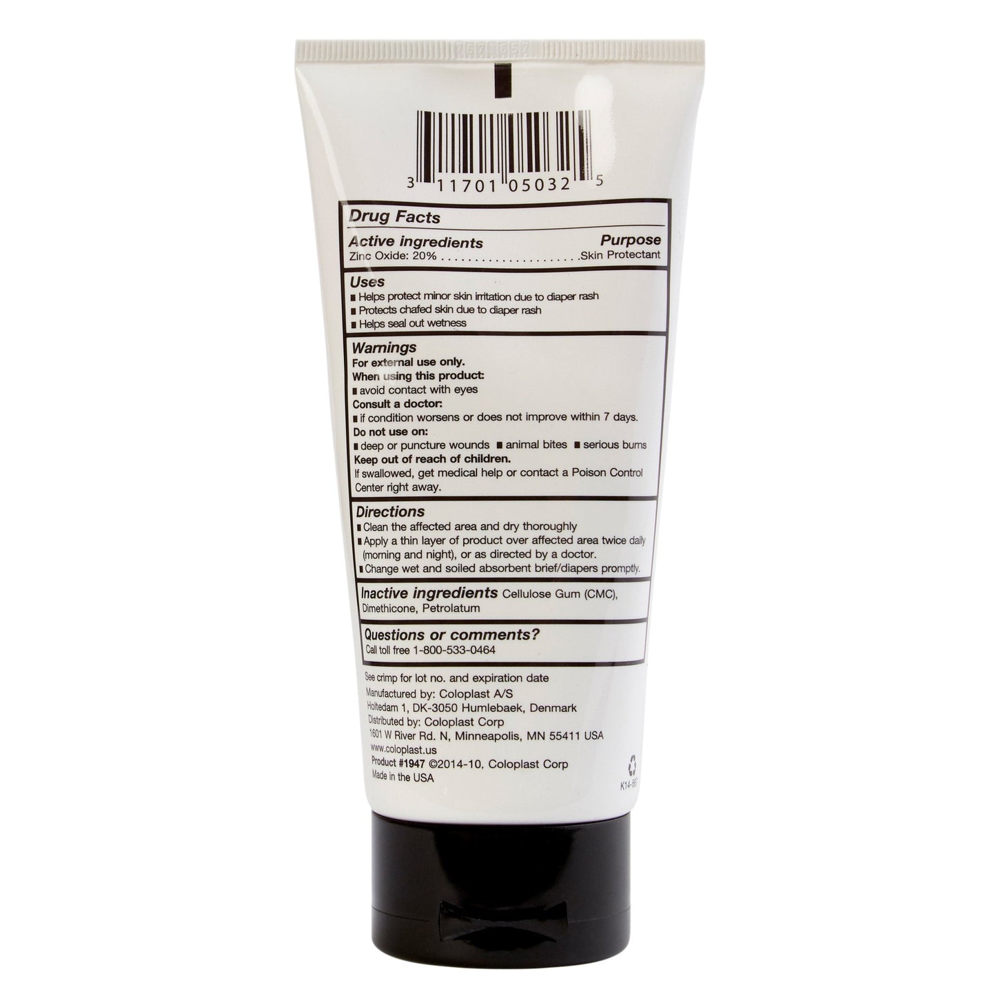 Critic-Aid® Skin Protectant Thick Moisture Barrier Paste, 6-ounce tube COI1947
