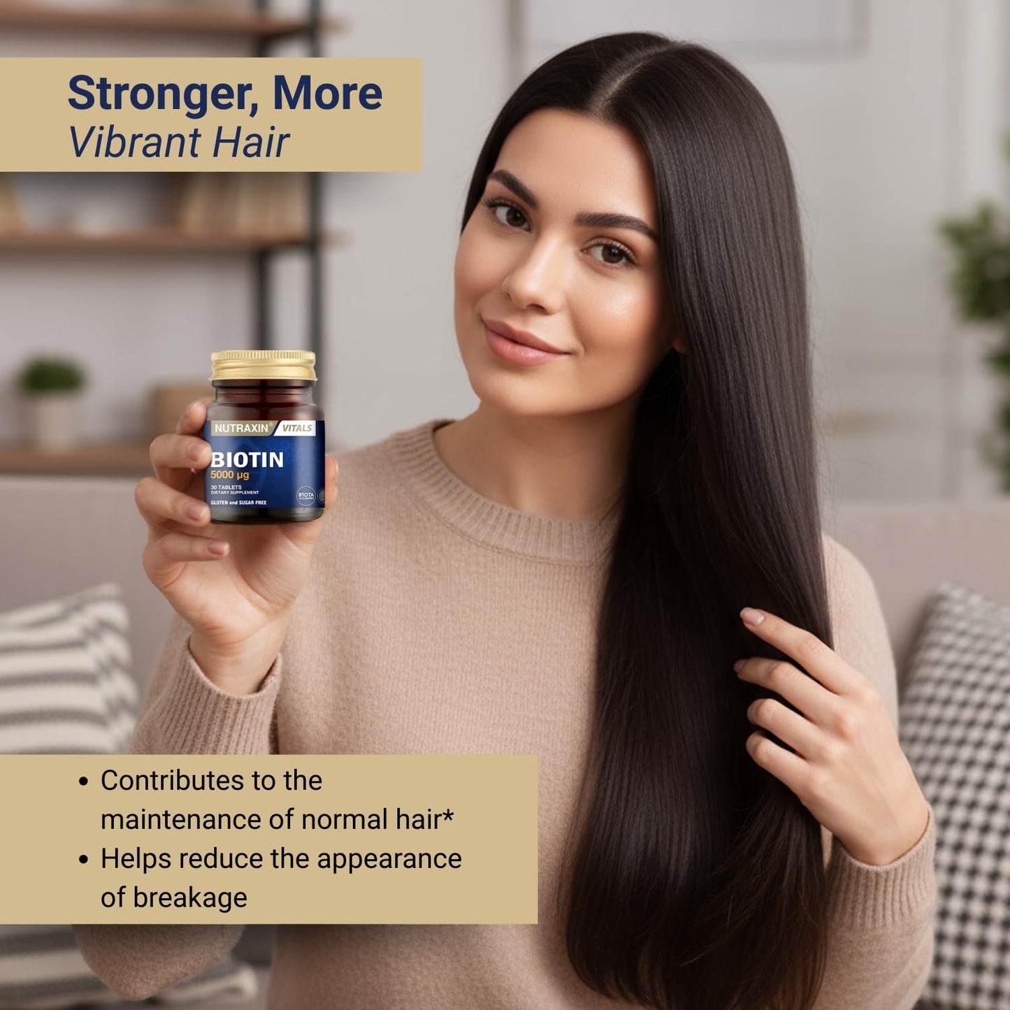 Nutraxin Biotin 5000 mcg 30 Tablets