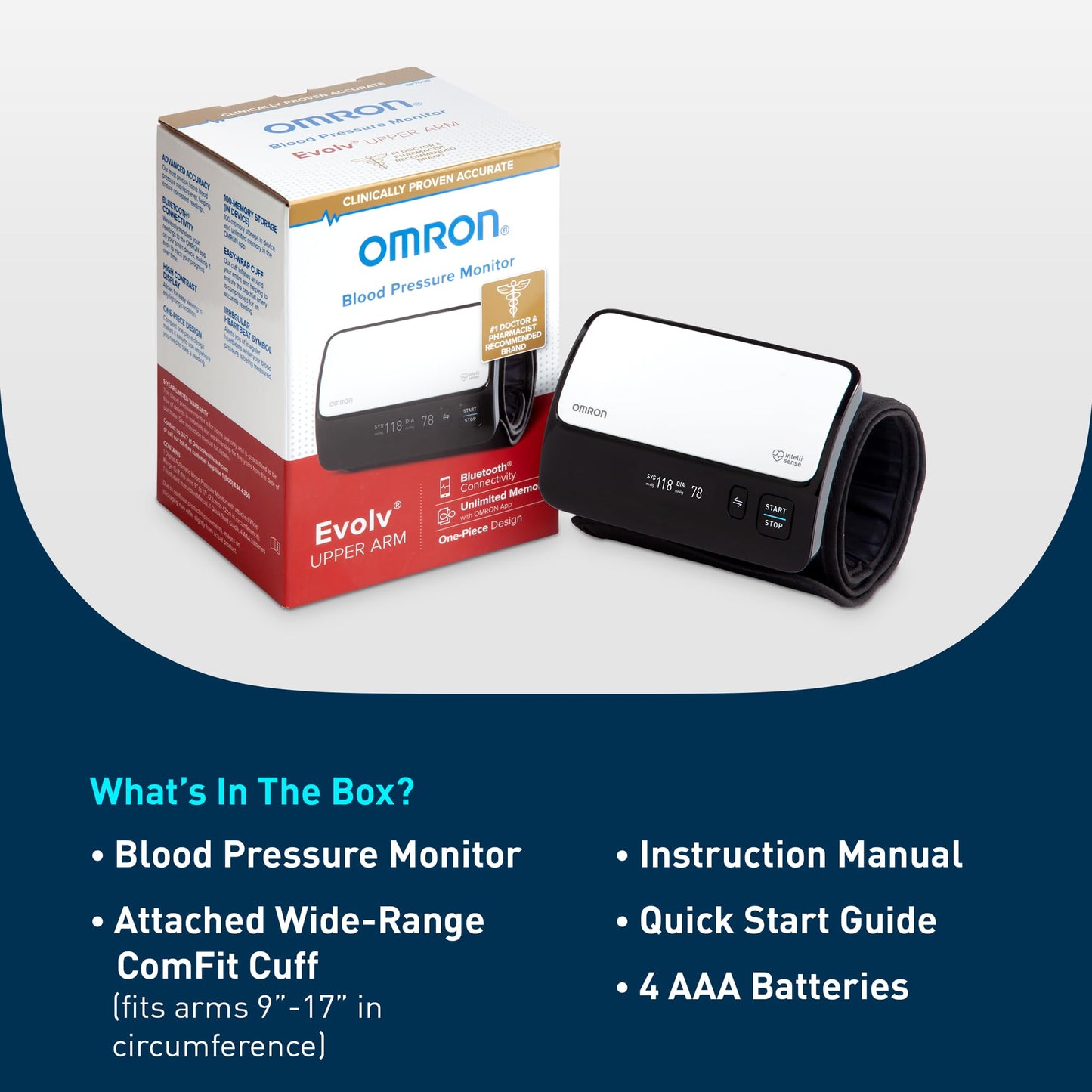 Omron M3 Comfort Blood Pressure Monitor - Smart Cuff