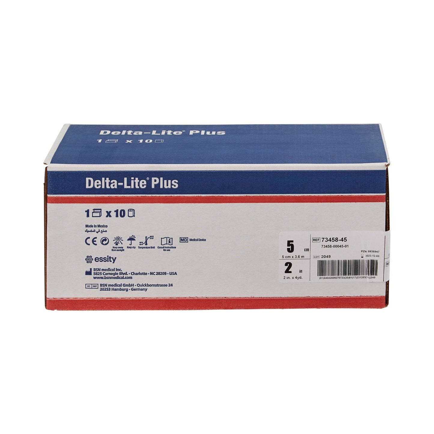 Delta-Lite® Plus Black Cast Tape, 2 Inch x 4 Yard 7345845