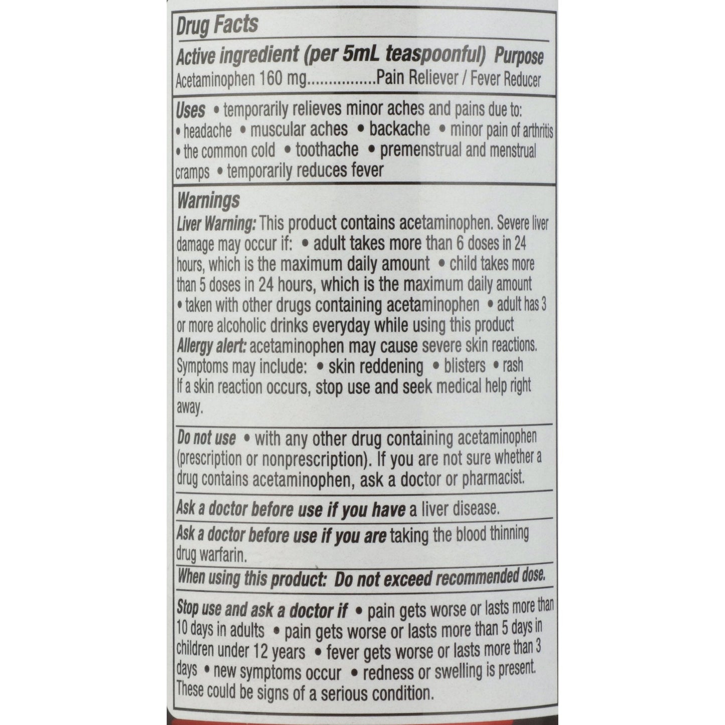 Geri-Care® Acetaminophen Pain Relief, 16 fl. oz. Q101-16-GCP
