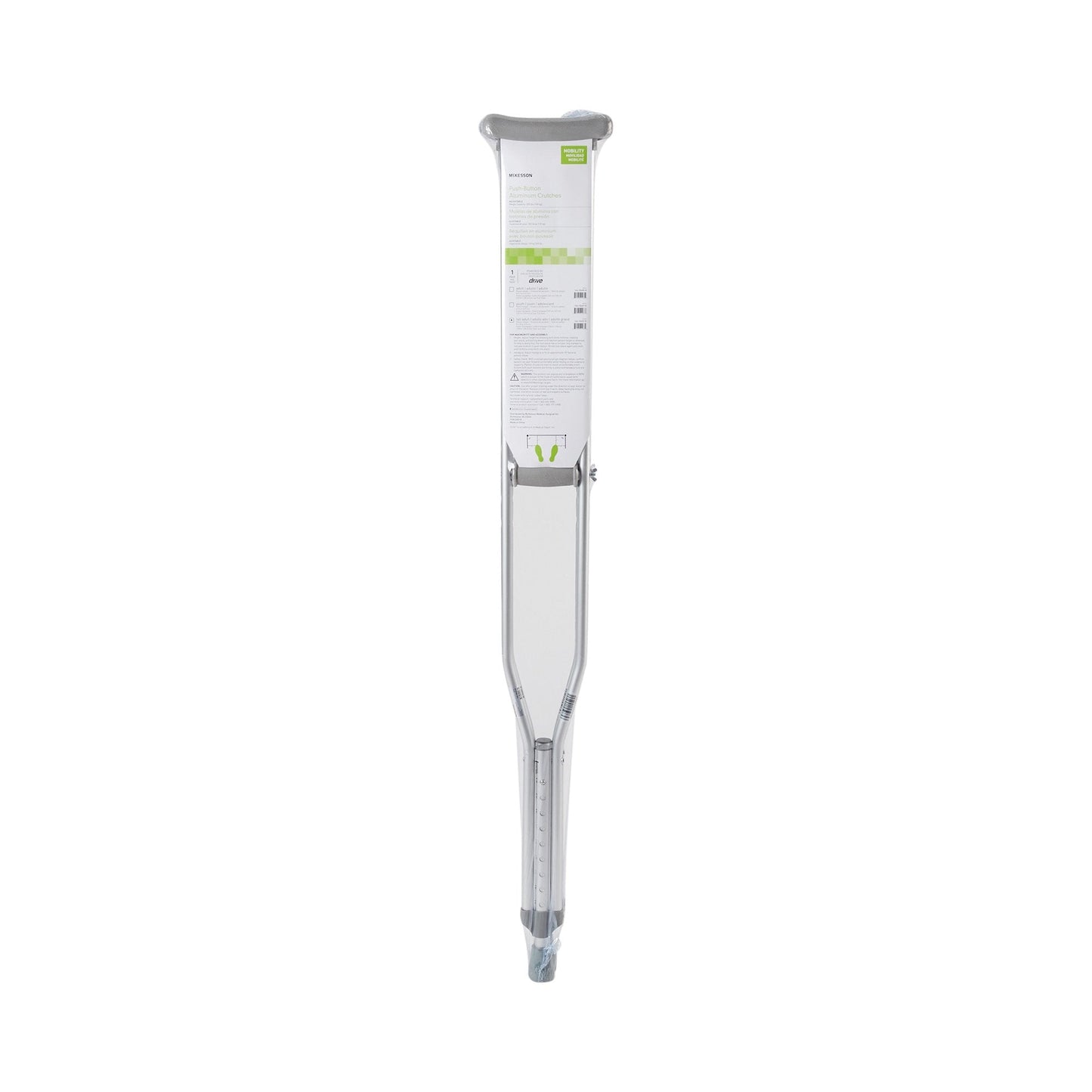 McKesson Underarm Crutches for Adults 5'10" – 6'6" 146-10402-8