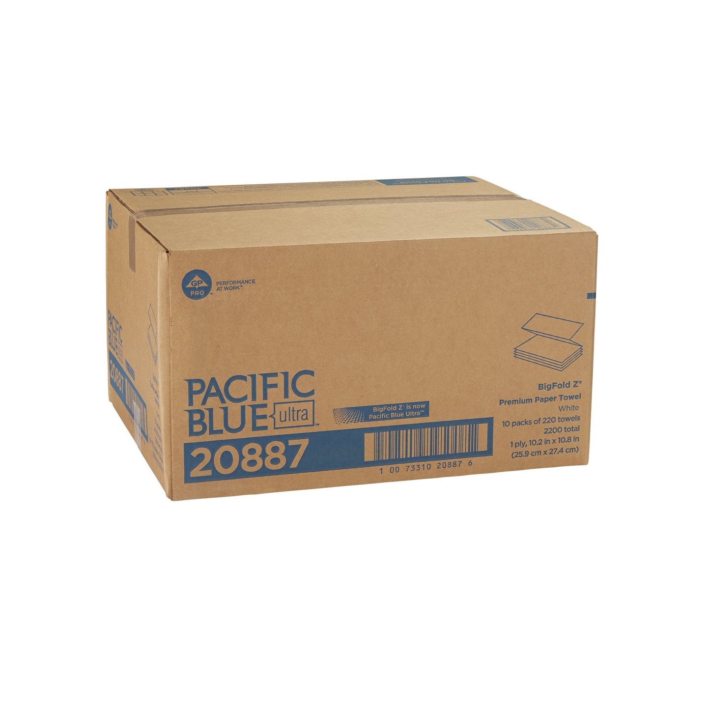 Pacific Blue Ultra™ Bigfold Z® Paper Towel, 220 Sheets per Pack 20887