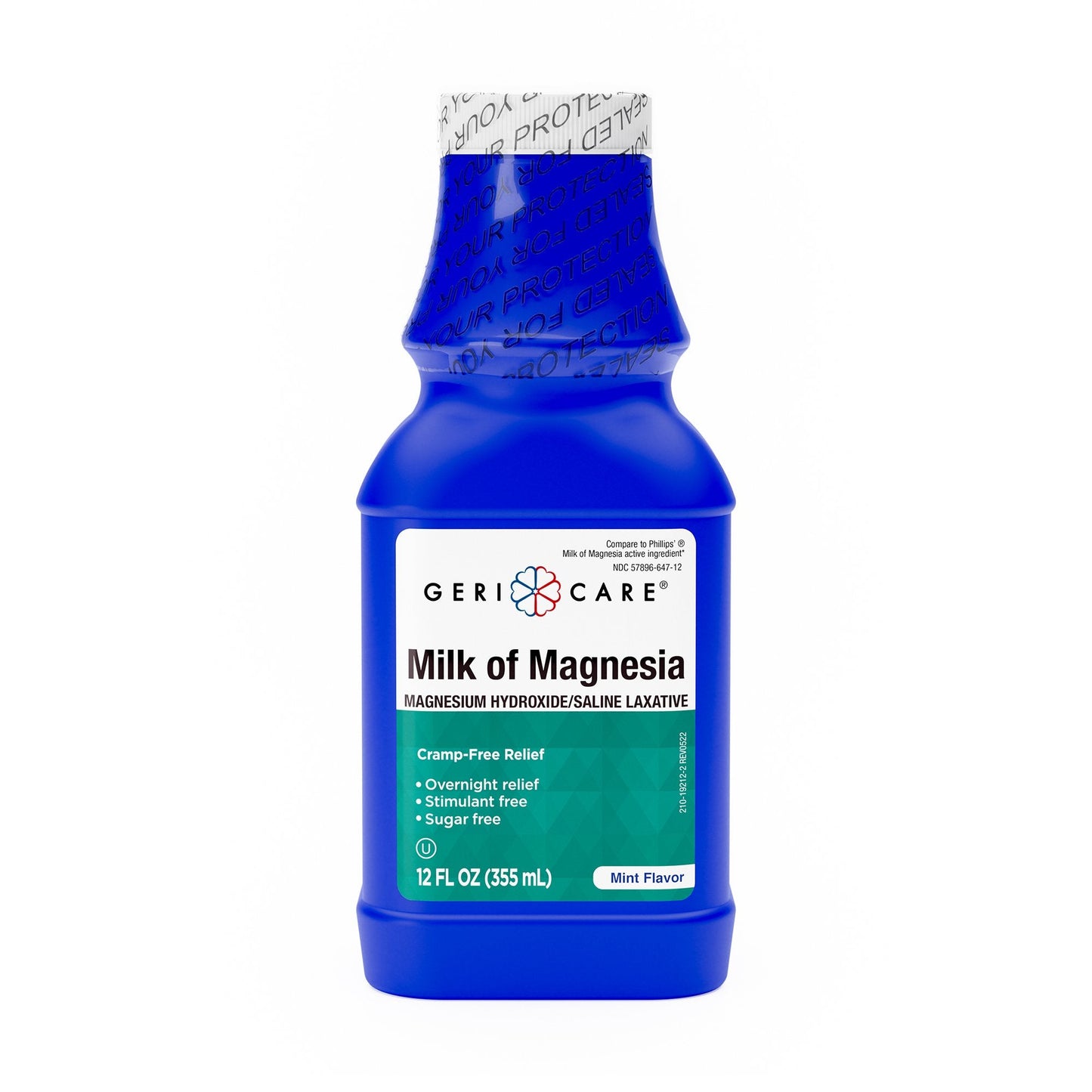 Geri-Care® Magnesium Hydroxide Laxative, 12-ounce Bottle QMOM-MNT-12-GCP