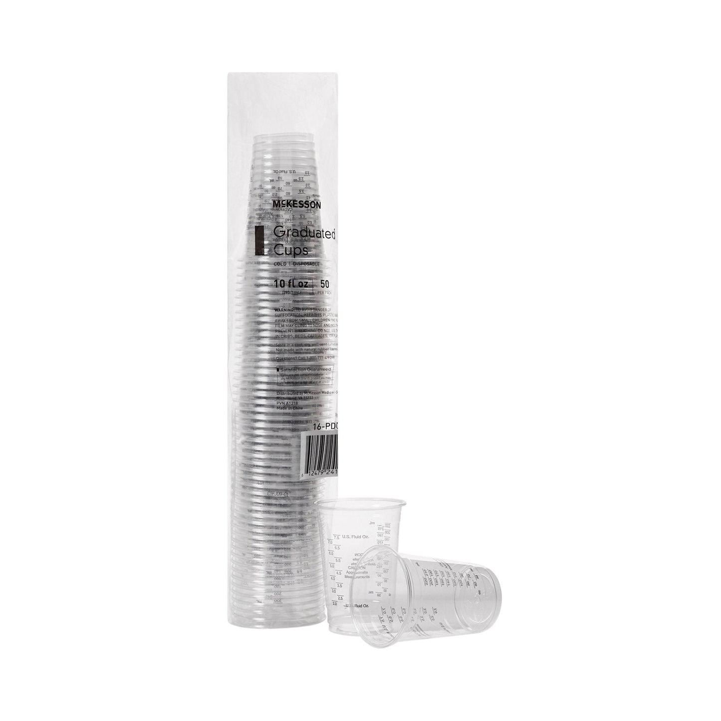 McKesson Graduated Drinking Cup, 10 oz., Clear 16-PDC10G