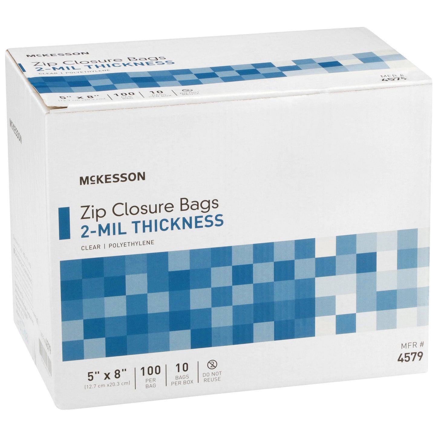McKesson Zip Closure Bag, 5 x 8 Inch 4579