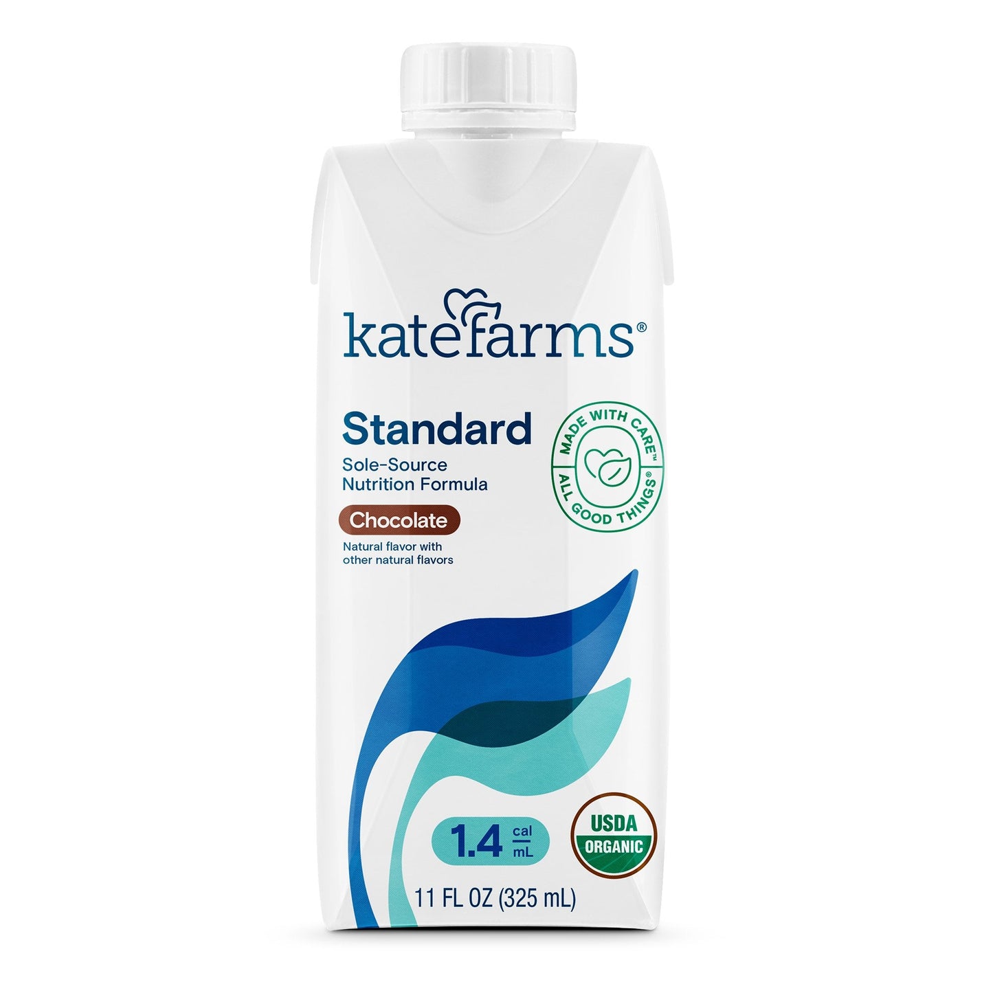 Kate Farms® Standard 1.4 Chocolate Sole-Source Nutrition Formula, 11-oz. carton 811112030454