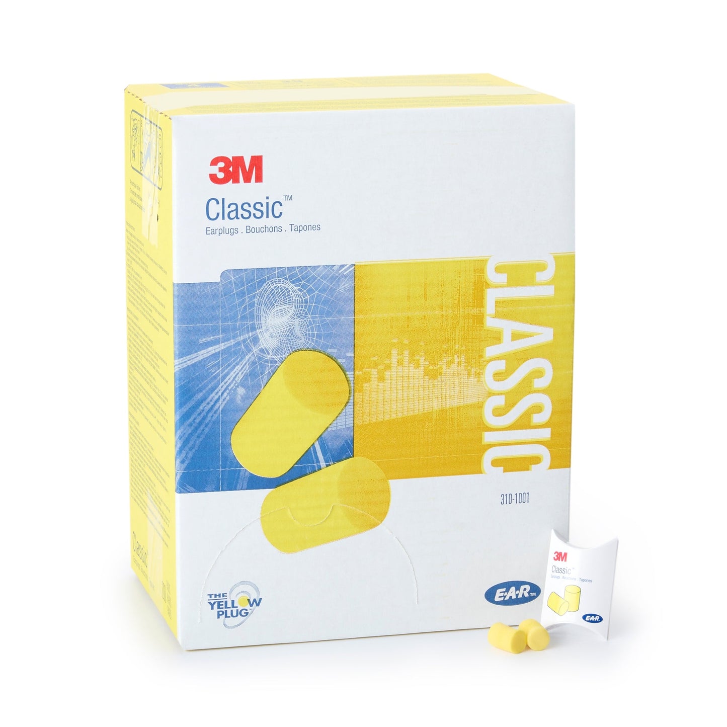 3M 3M E-A-R Classic Cordless Earplugs 310-1001, Box of 1