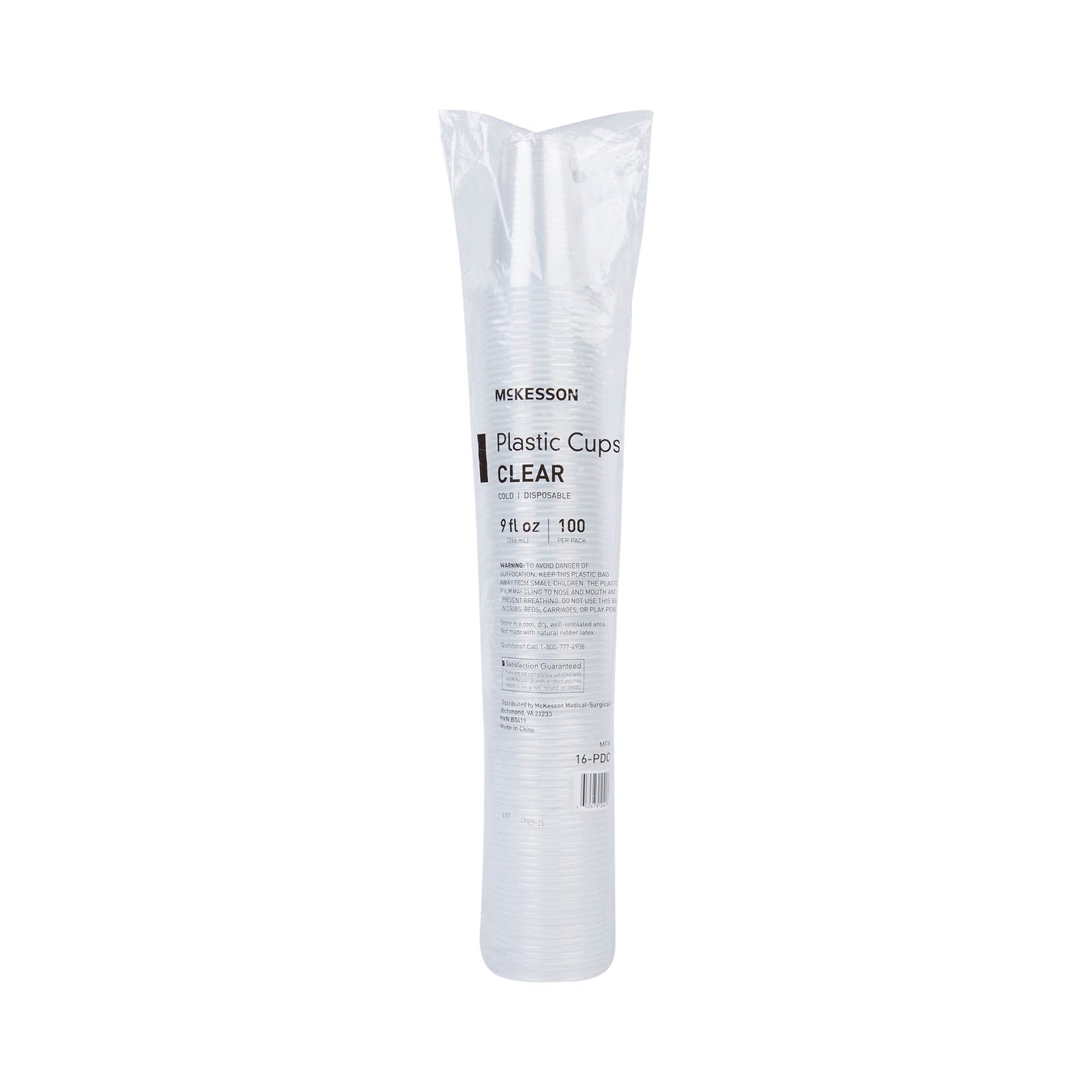 McKesson Polypropylene Drinking Cups, 9 oz., Clear 16-PDC9
